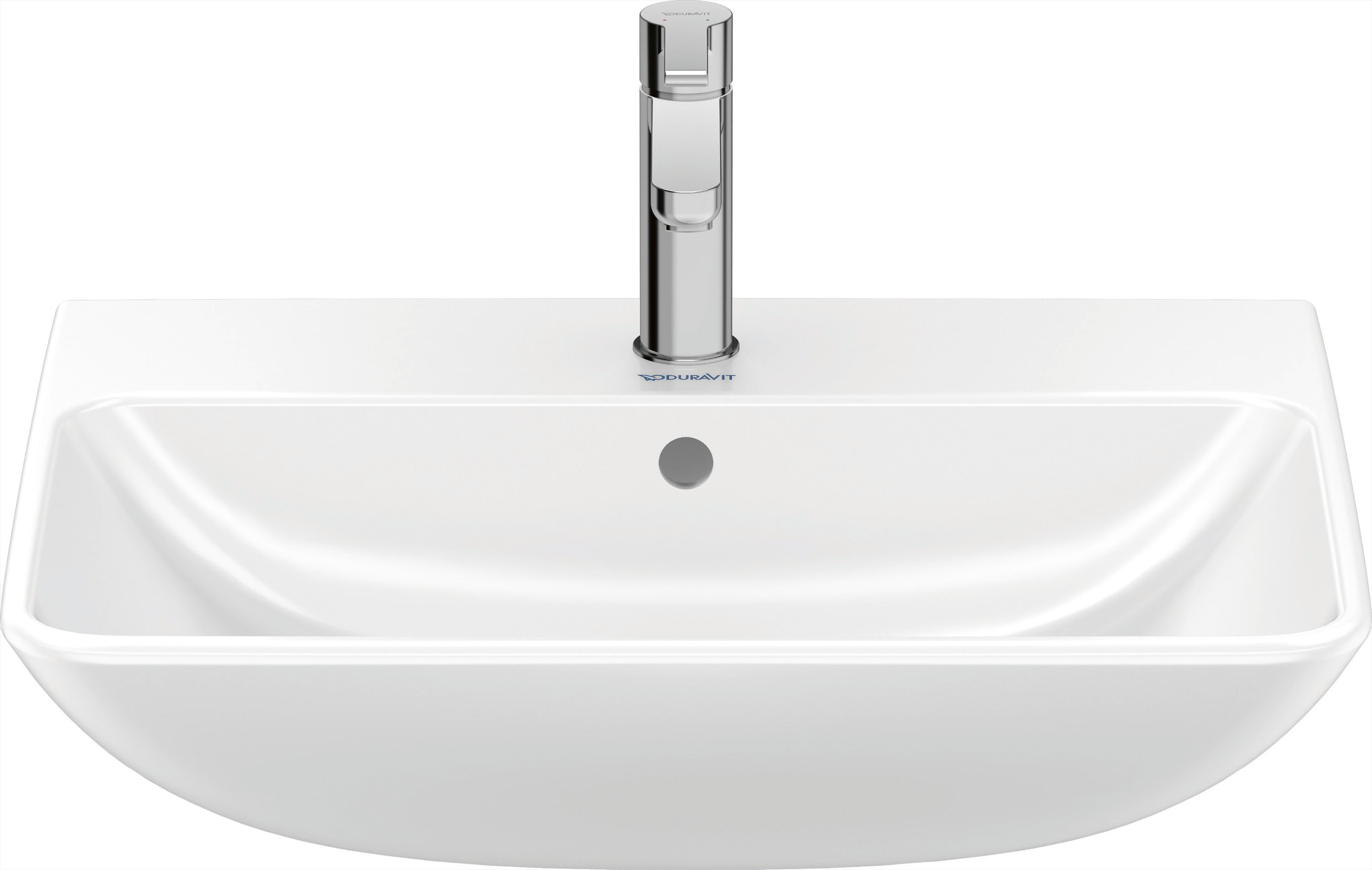 ME by Starck 23 5/8" Rectangular Wall Mounted Sink in White with Single Faucet Hole and with Overflow