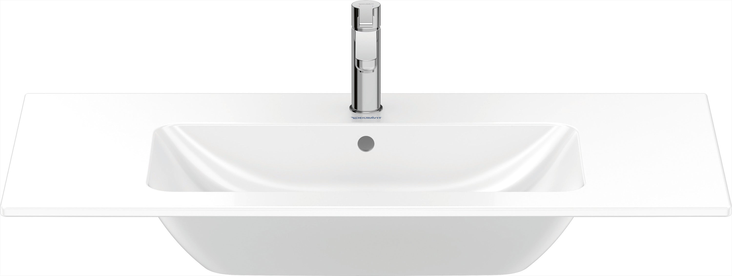 ME by Starck 40 1/2" Rectangular Wall Mounted Sink in White with Single Faucet Hole and with Overflow