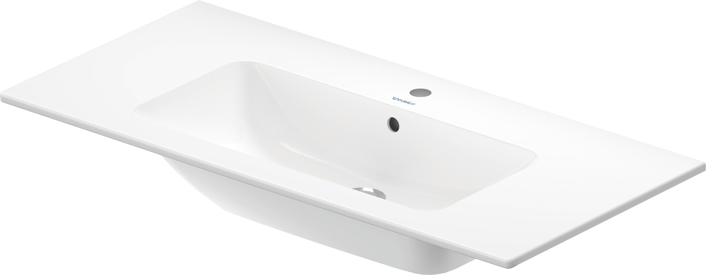 ME by Starck 40 1/2" Rectangular Wall Mounted Sink in White with Single Faucet Hole and with Overflow
