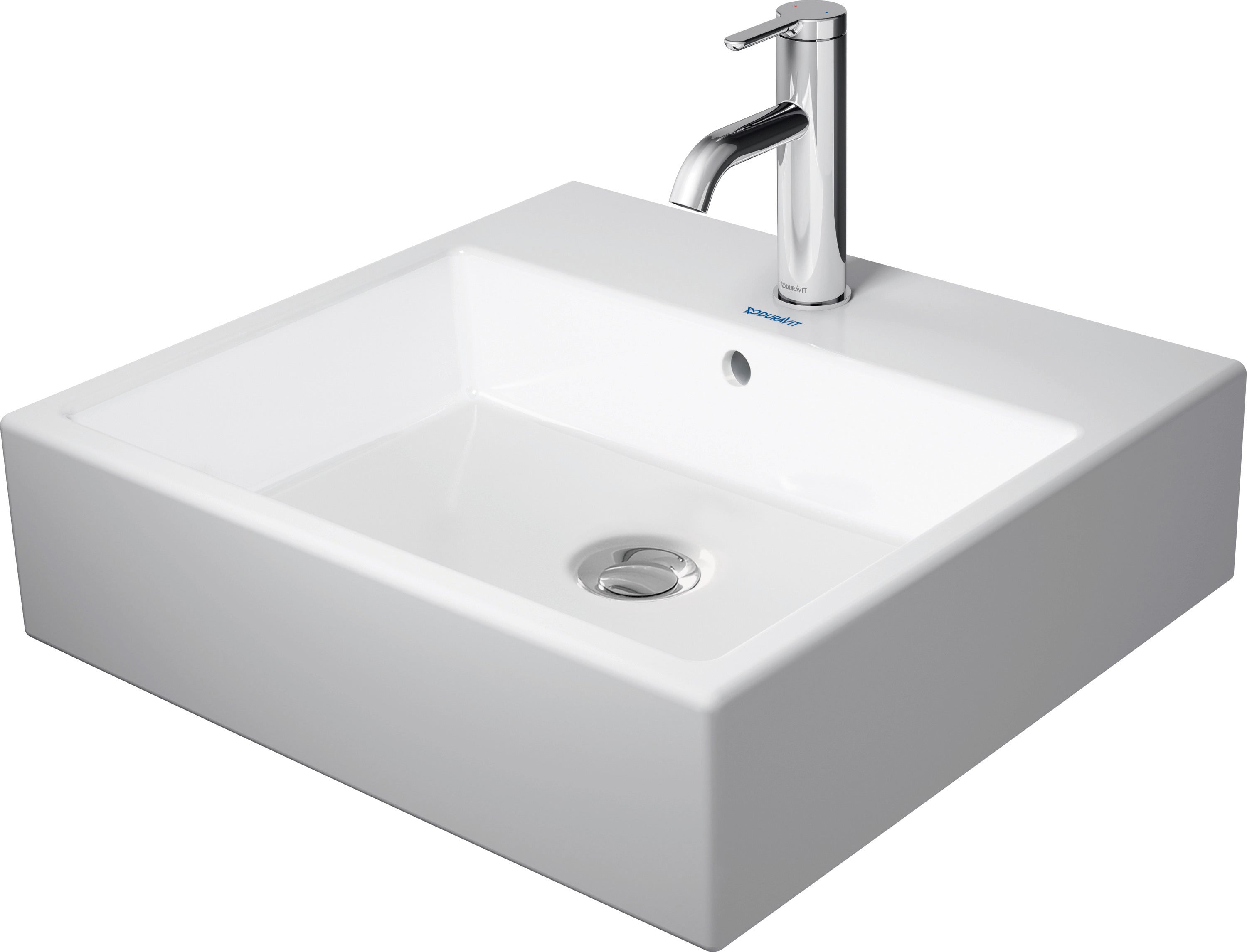 Vero 19 5/8" Rectangular Vessel Sink in White with Overflow