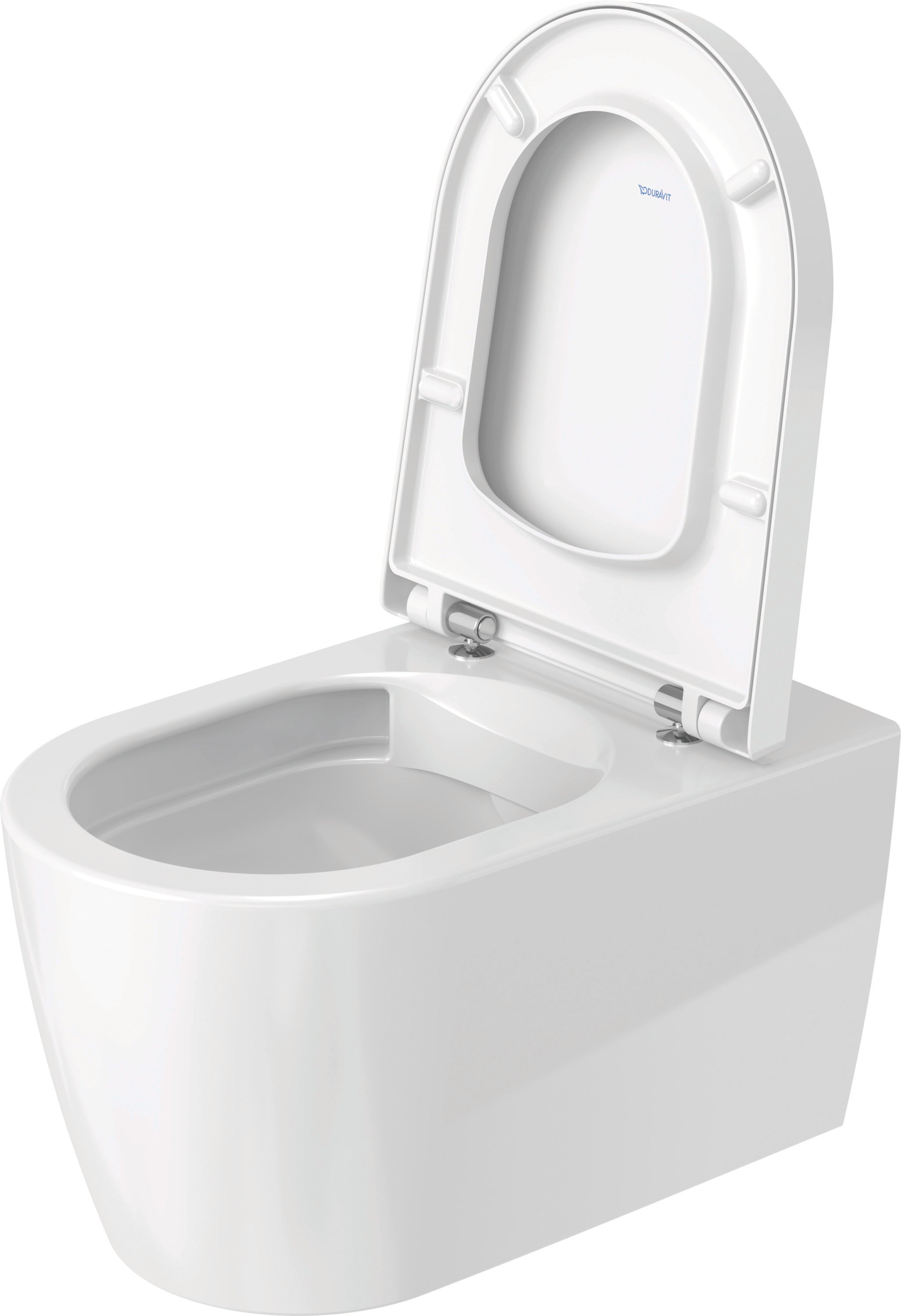 ME by Starck 1.28/0.8 GPF Dual Flush Rimless ADA Compliant Compact Elongated Wall Mounted Toilet in White