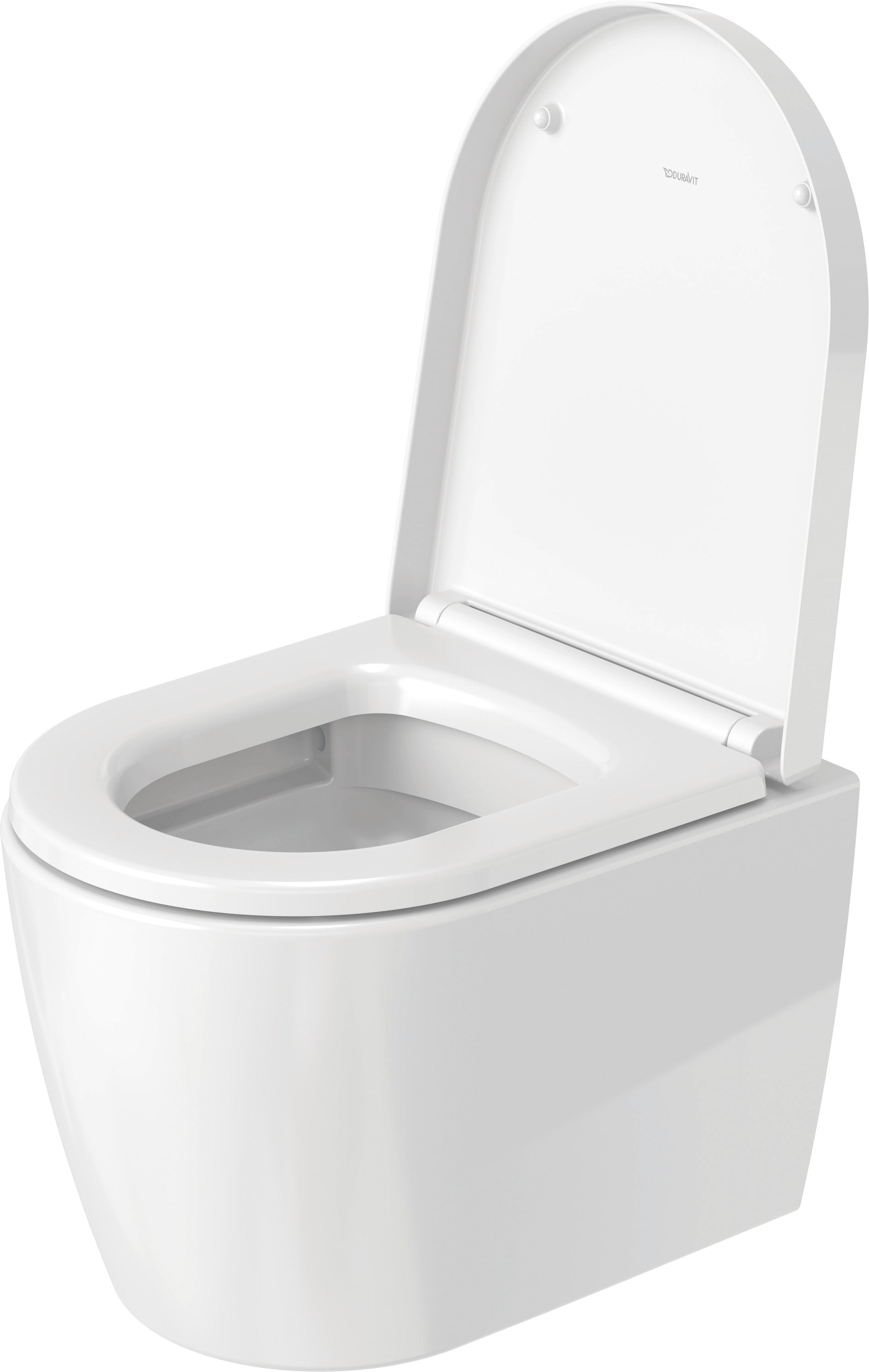 ME by Starck 1.28/0.8 GPF Dual Flush Rimless ADA Compliant Round Wall Mounted Toilet in White - Seat, Actuator, and In-Wall Tank and Carrier Sold Separately