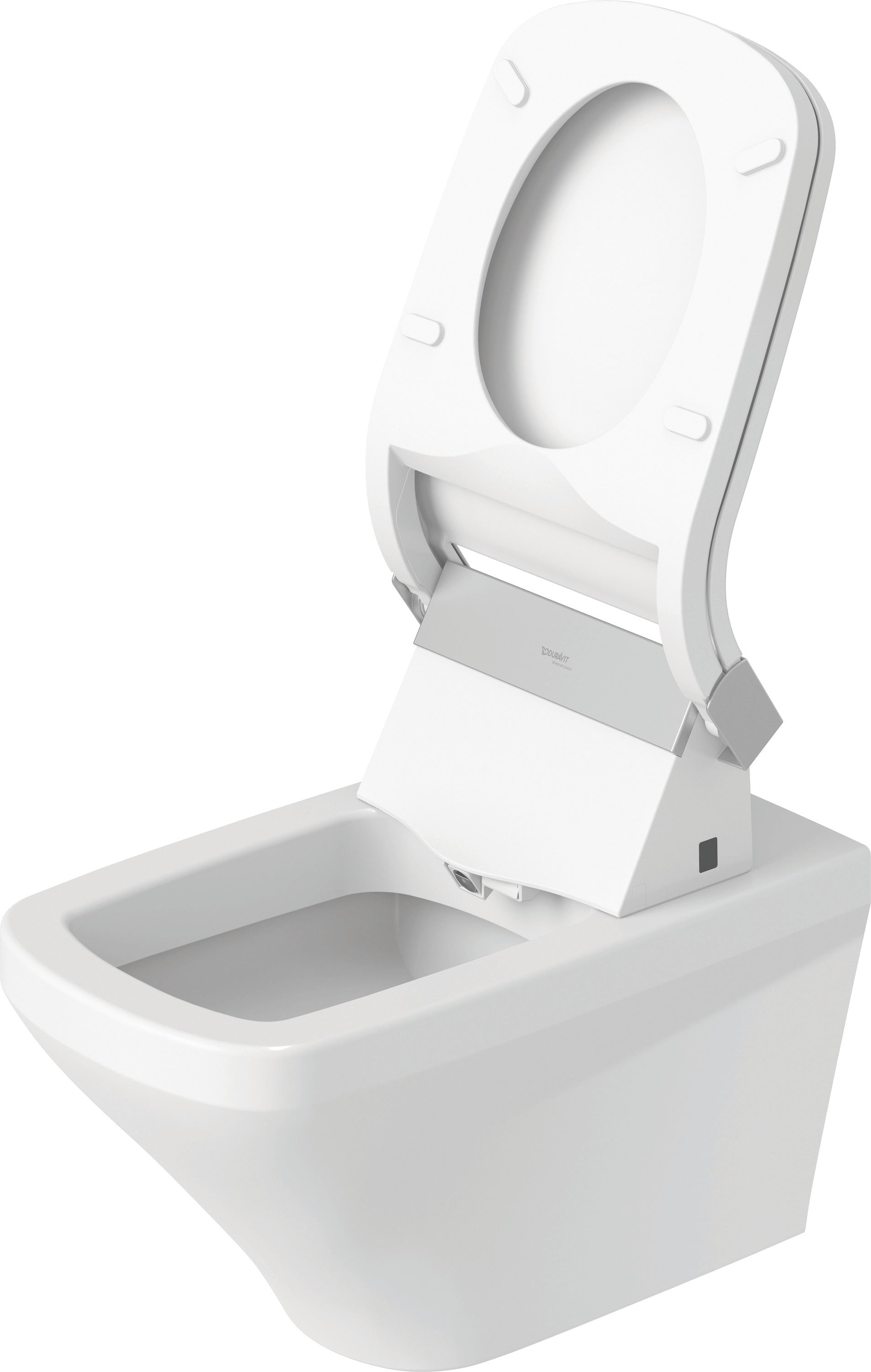 DuraStyle 1.28/0.8 GPF Dual Flush ADA Compliant Elongated Wall Mounted Toilet in White - Seat, Actuator, and In-Wall Tank and Carrier Sold Separately