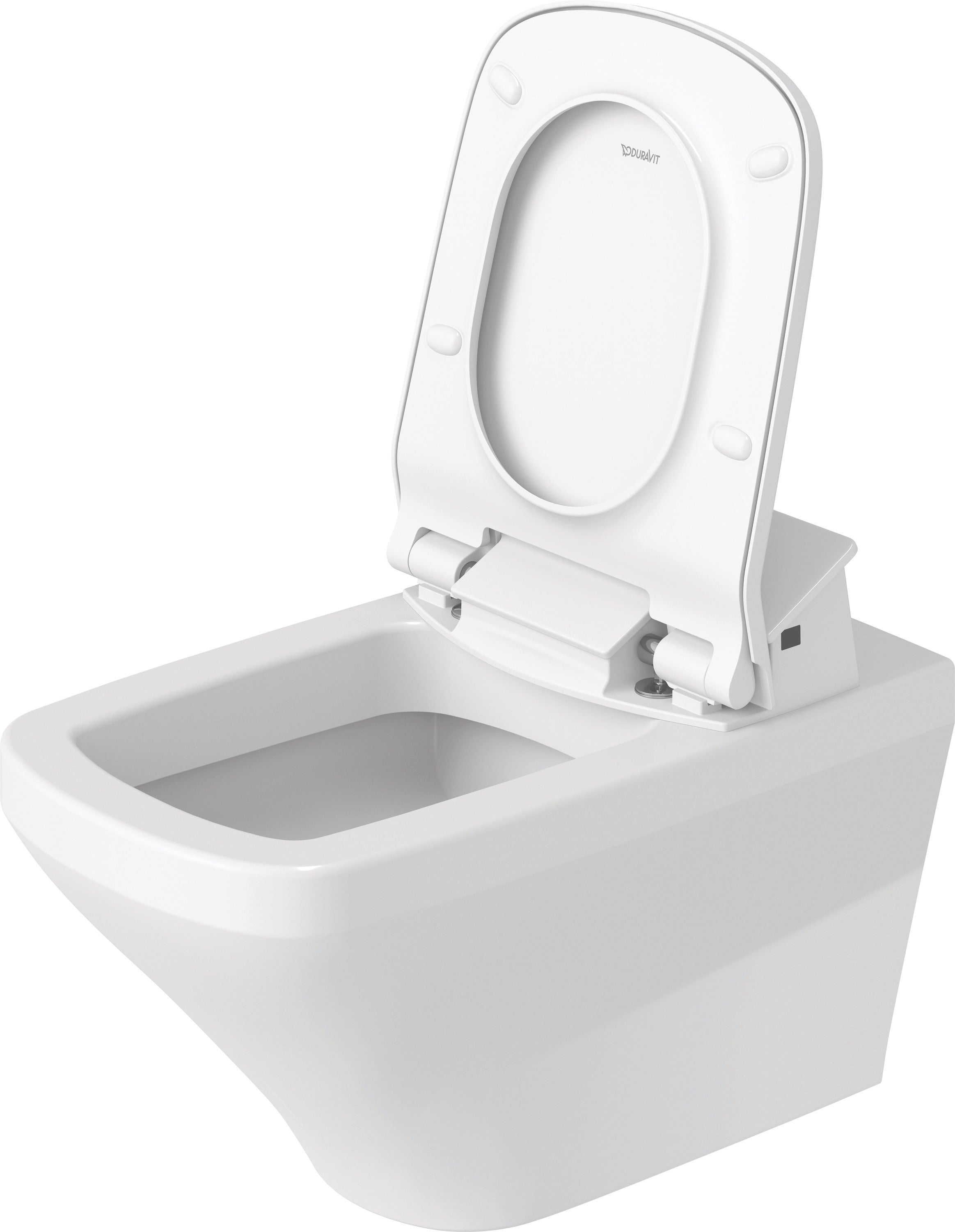 DuraStyle 1.28/0.8 GPF Dual Flush ADA Compliant Elongated Wall Mounted Toilet in White - Seat, Actuator, and In-Wall Tank and Carrier Sold Separately
