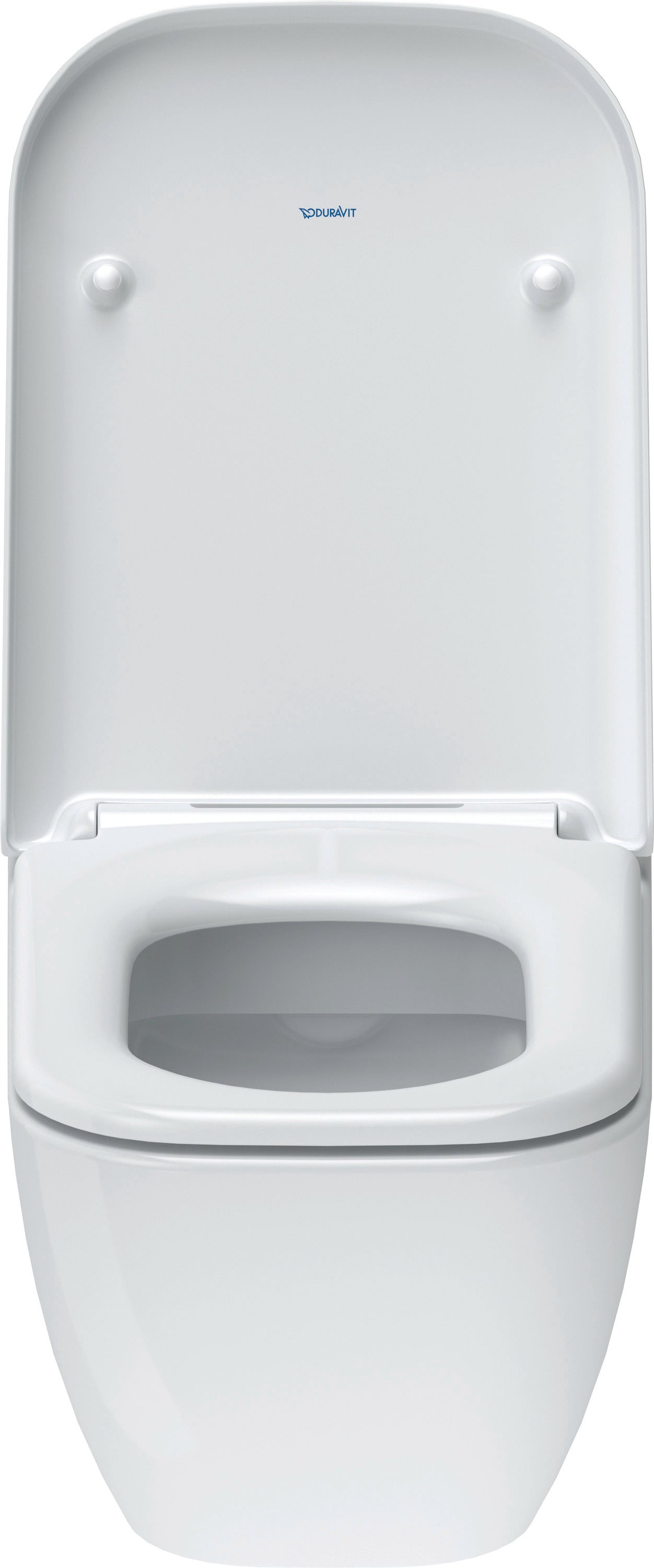 Happy D.2 1.6/0.8 GPF Dual Flush Rimless ADA Compliant Elongated Wall Mounted Toilet in White - Seat, Actuator, and In-Wall Tank and Carrier Sold Separately