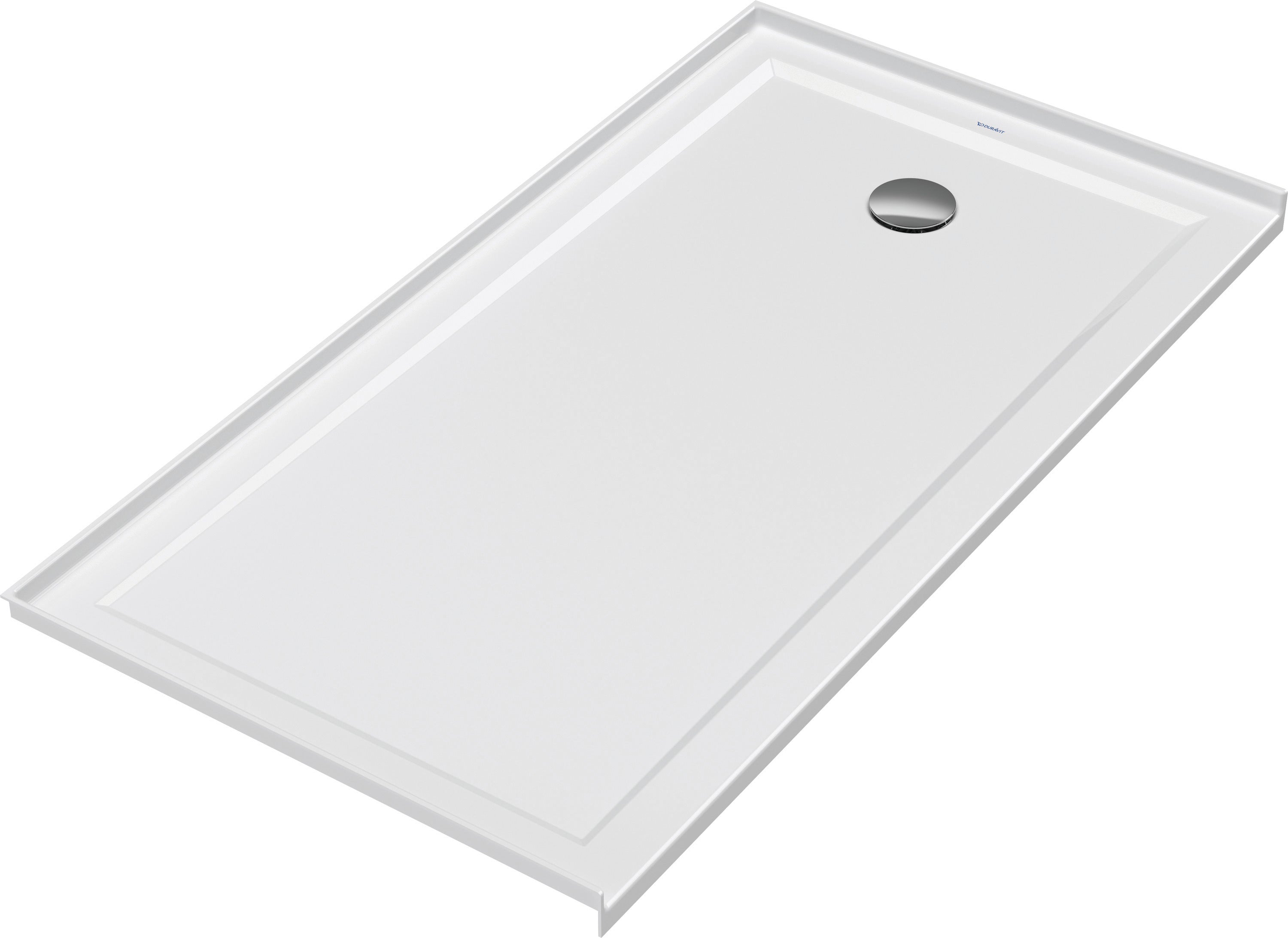 Architec 60" x 32" Rectangular Acrylic Single Threshold Shower Base in White with Right Drain, Drain Sold Separately
