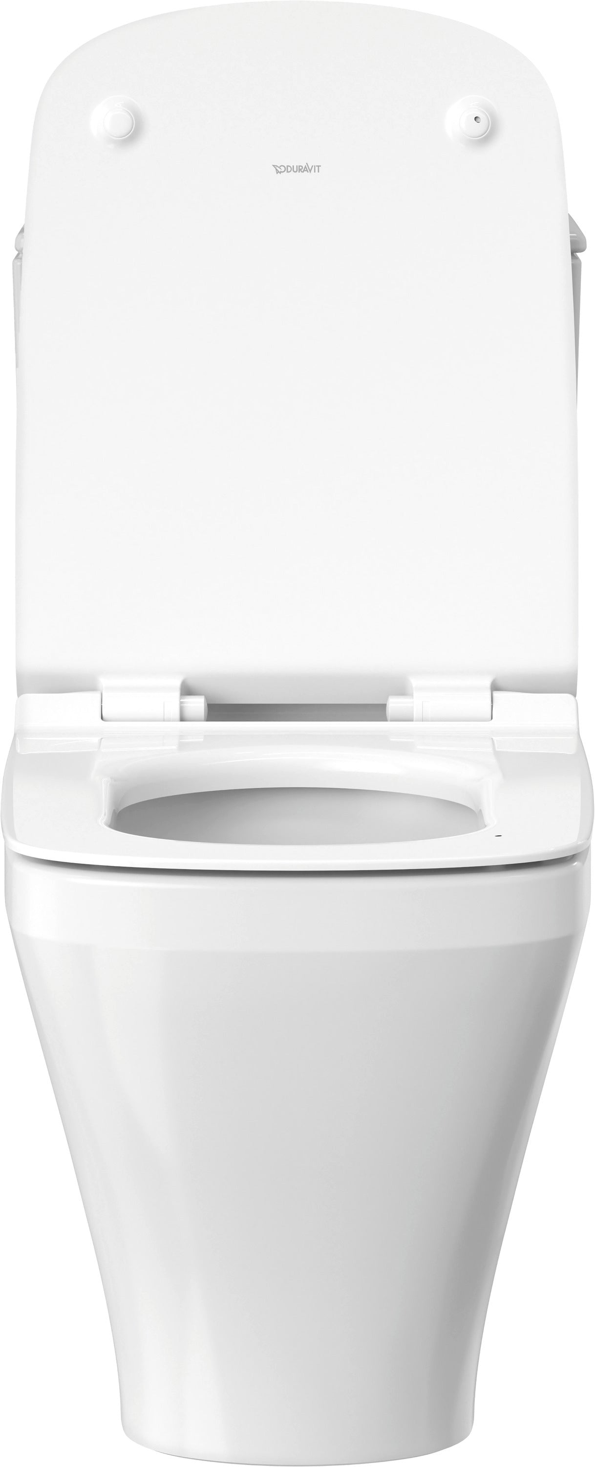 DuraStyle 1.28 GPF Single Flush Elongated One Piece Toilet in White, Top Push Button Flush - Seat Included