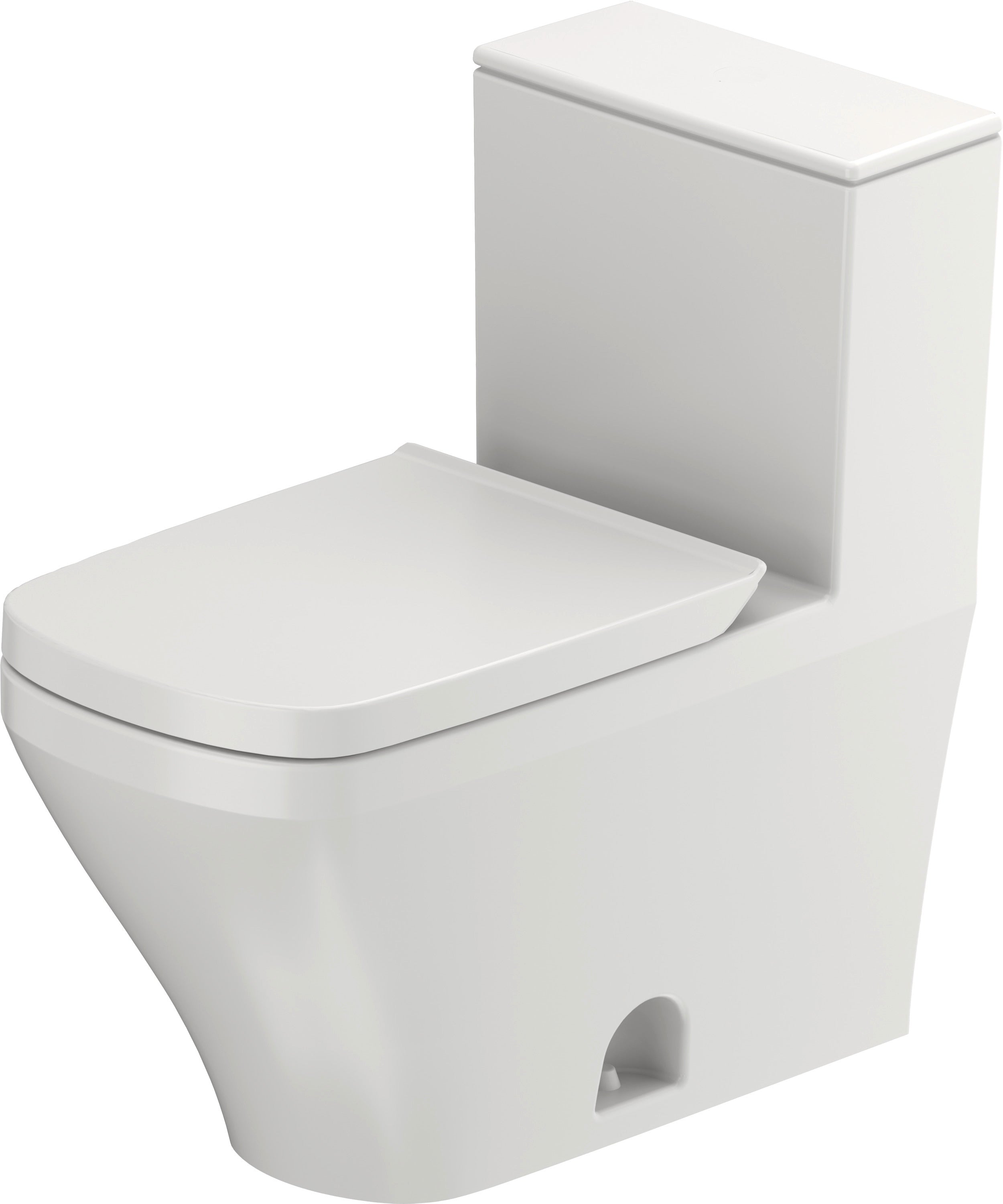 DuraStyle 1.28 GPF Single Flush Elongated ADA Compliant One Piece Toilet in White, Left Lever Flush - Seat Included