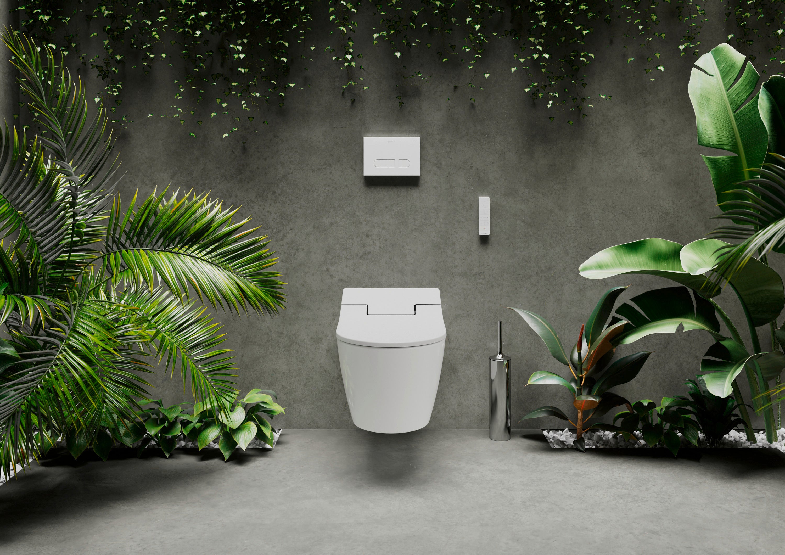 SensoWash Slim Elongated Bidet Toilet Seat in White, with Remote, Concealed Connections