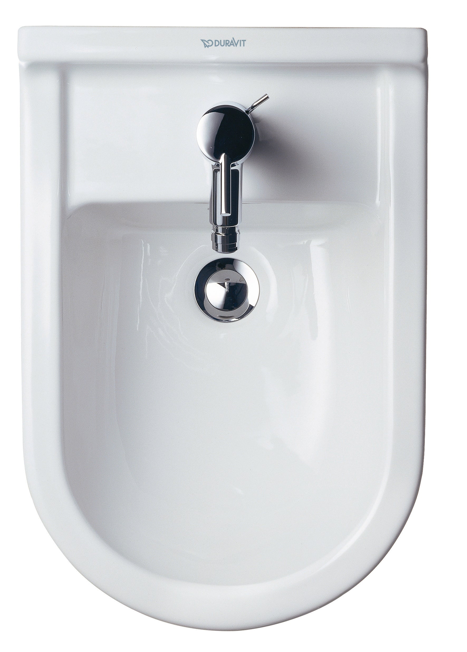 Starck 3 Single Hole Horizontal Spray Floorstanding Bidet in White