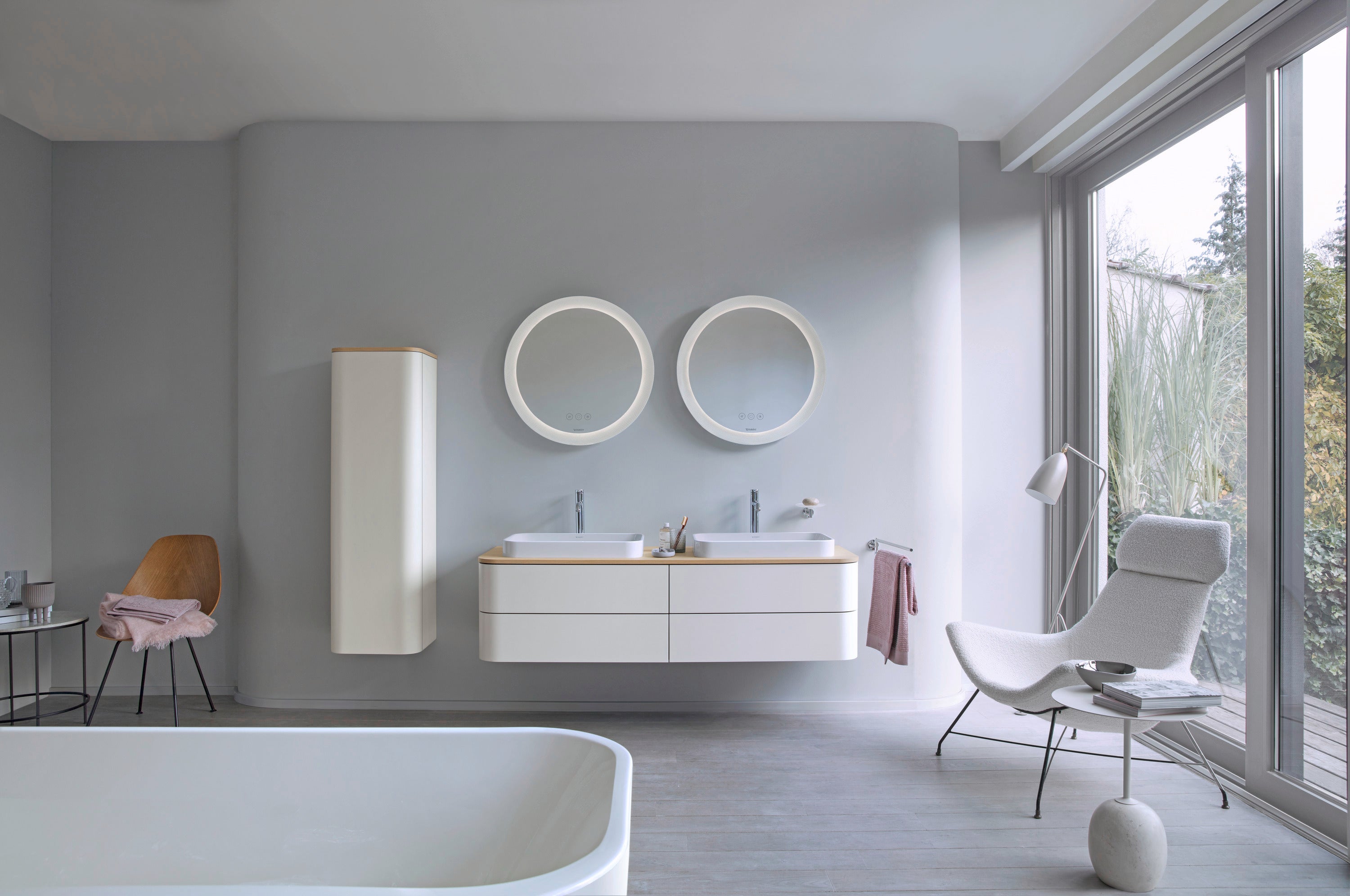Happy D.2 1.32/0.92 GPF Dual Flush Elongated One Piece Toilet in White, Top Push Button Flush - Seat Included