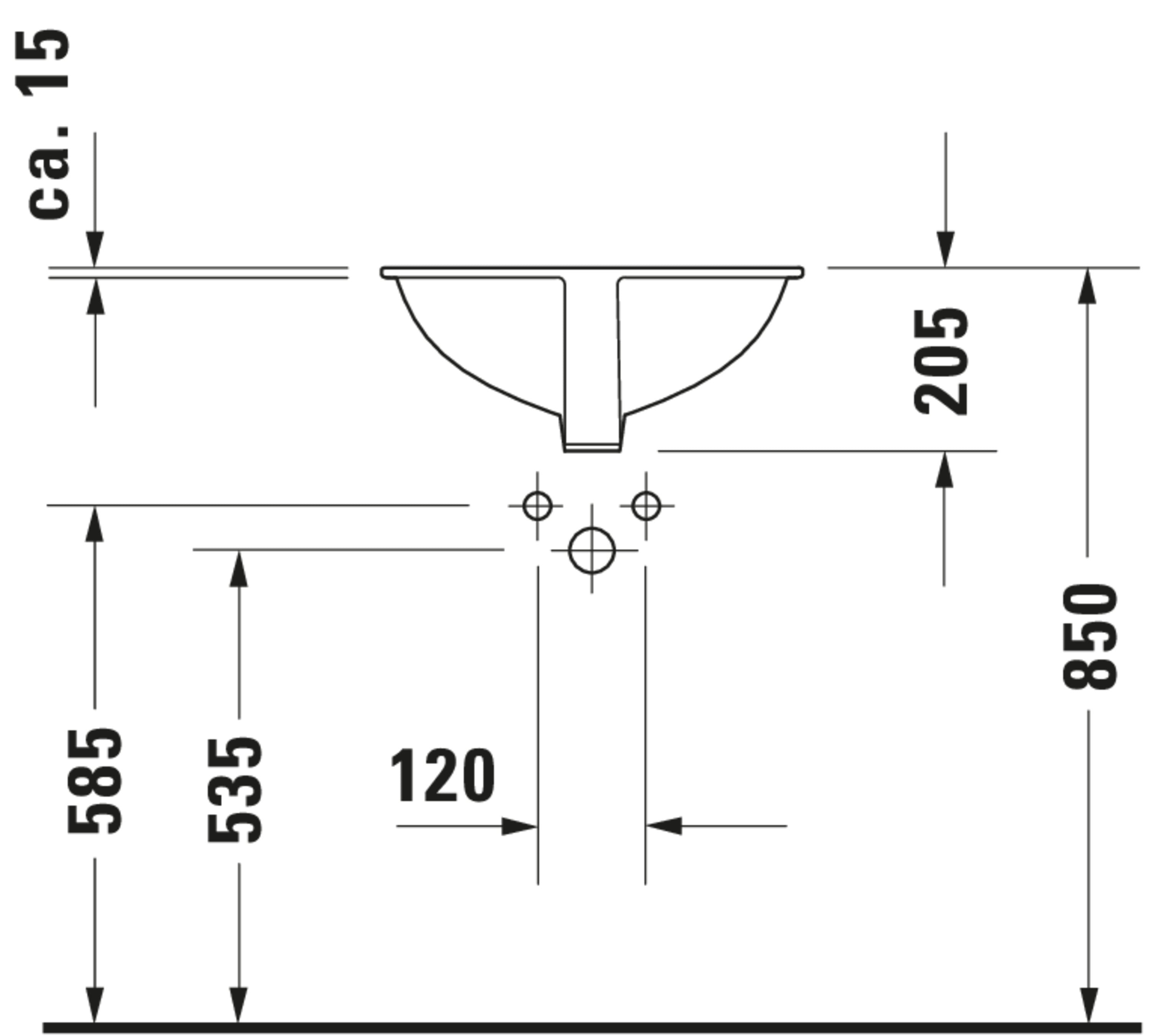 Design Classics 18 1/8" Oval Undermount Sink in White with Overflow