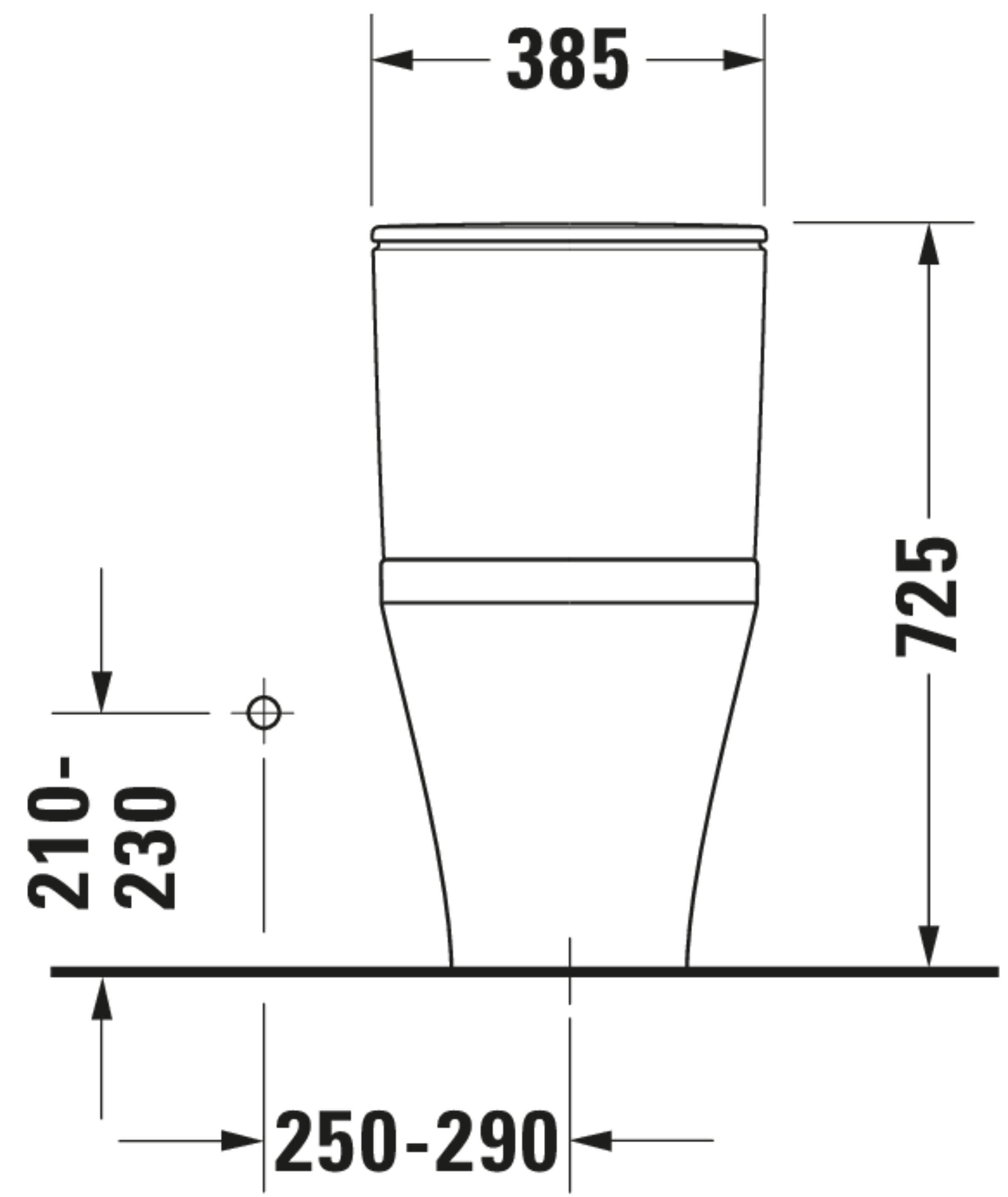 DuraStyle 1.32/0.92 GPF Dual Flush Elongated One Piece Toilet in White, Top Push Button Flush - Seat Sold Separately