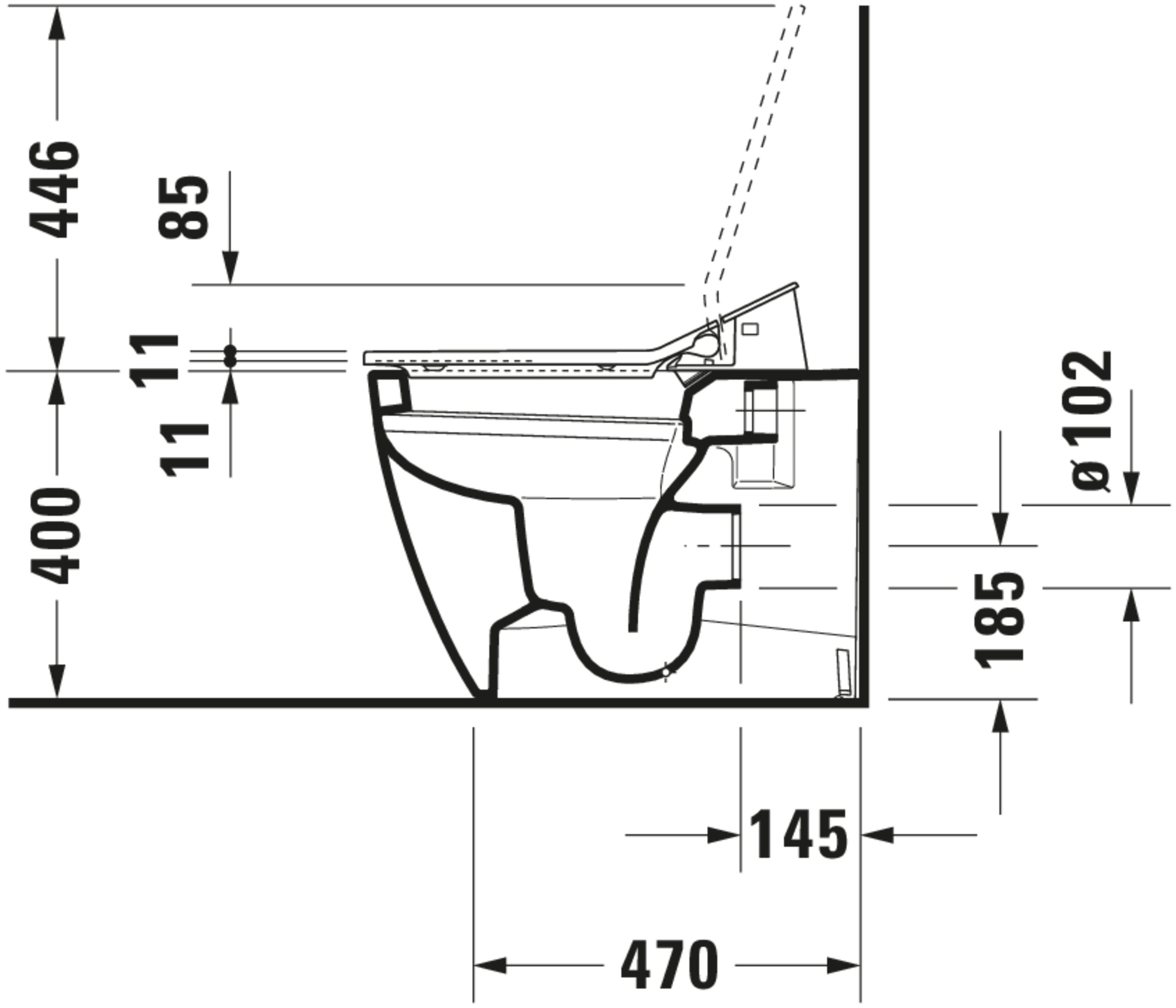 SensoWash Slim Elongated Bidet Toilet Seat in White, with Remote, Concealed Connections