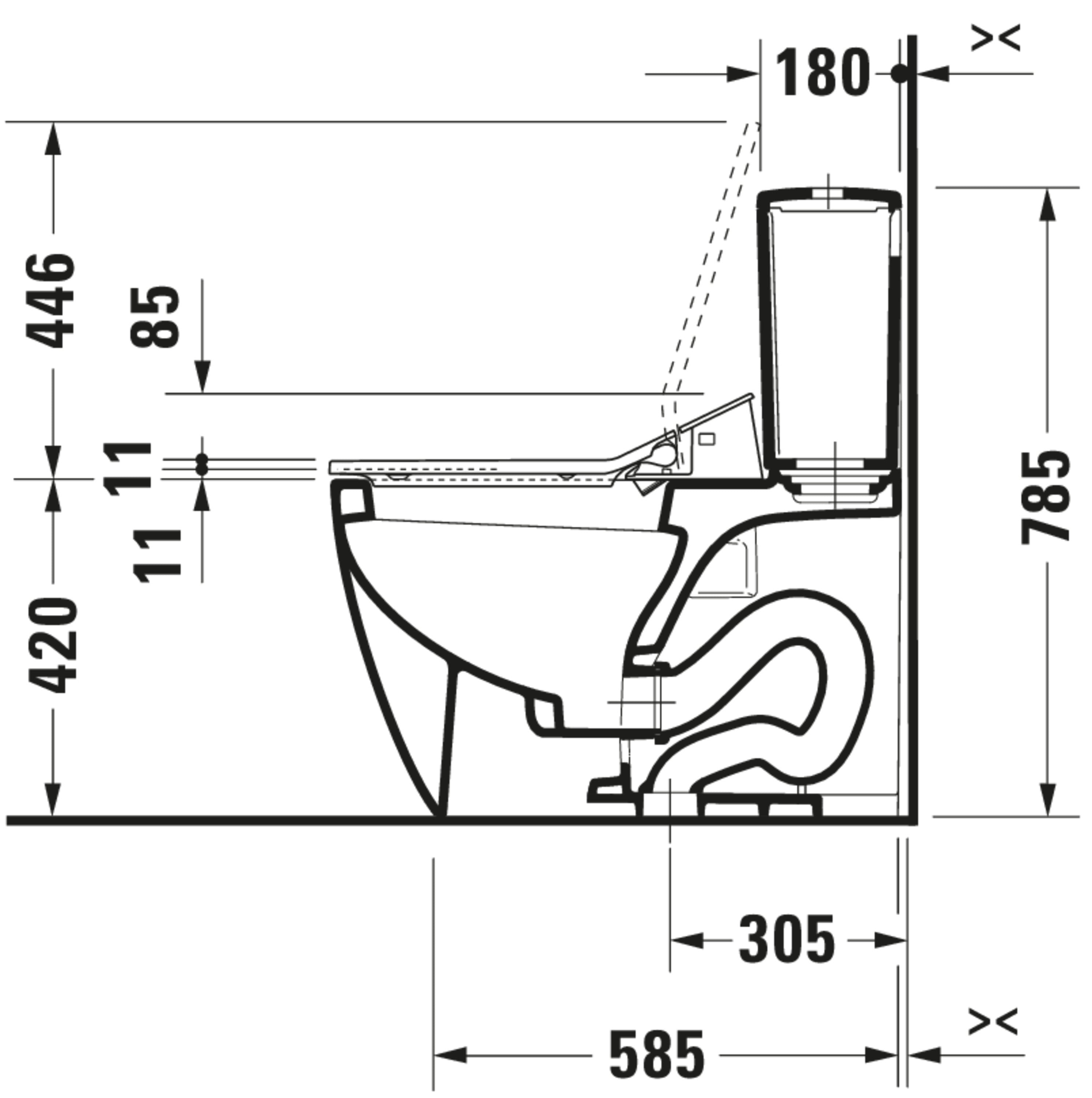 SensoWash Slim Elongated Bidet Toilet Seat in White, with Remote, Concealed Connections