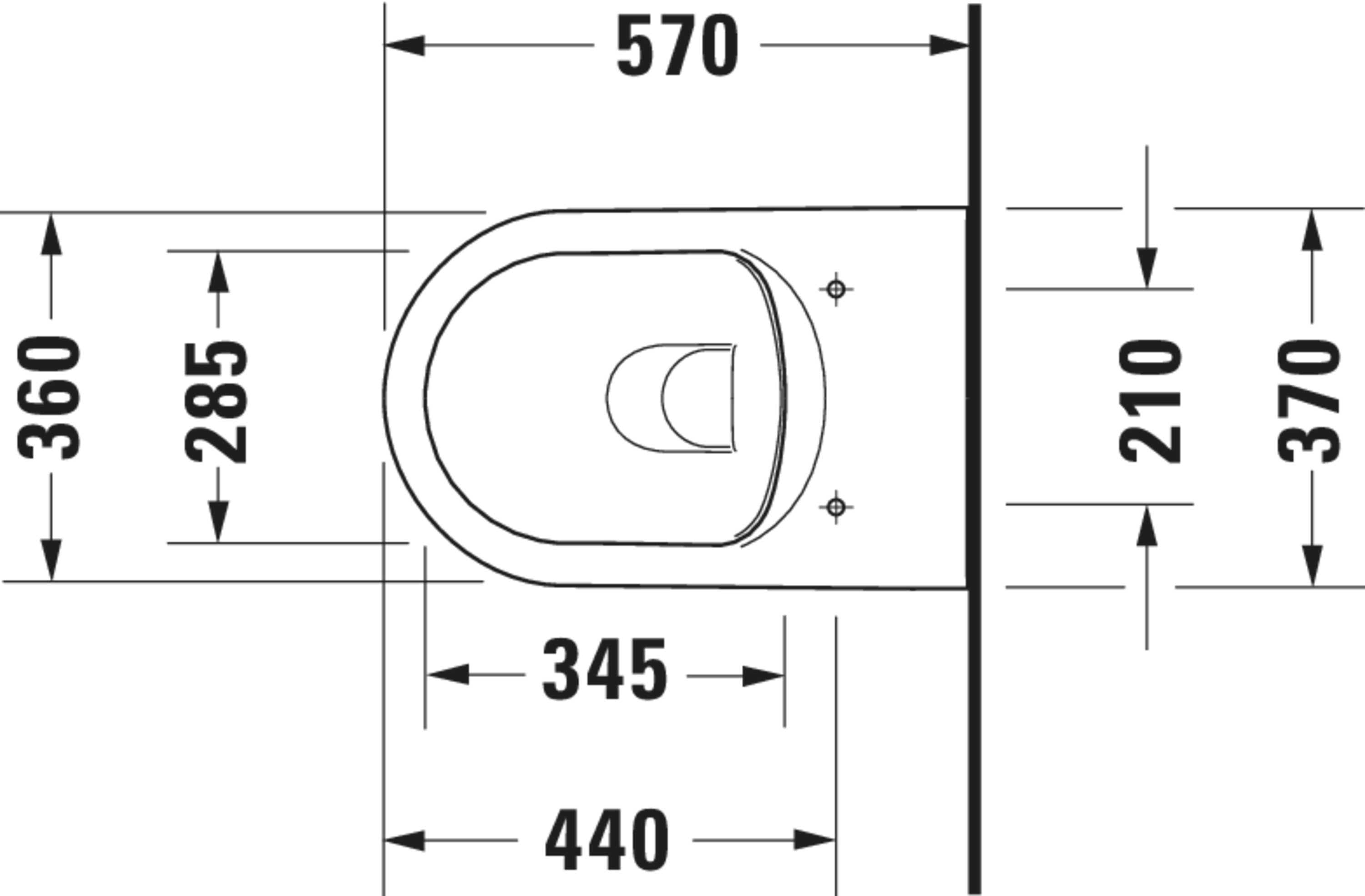 ME by Starck 1.28/0.8 GPF Dual Flush Rimless ADA Compliant Compact Elongated Wall Mounted Toilet in White