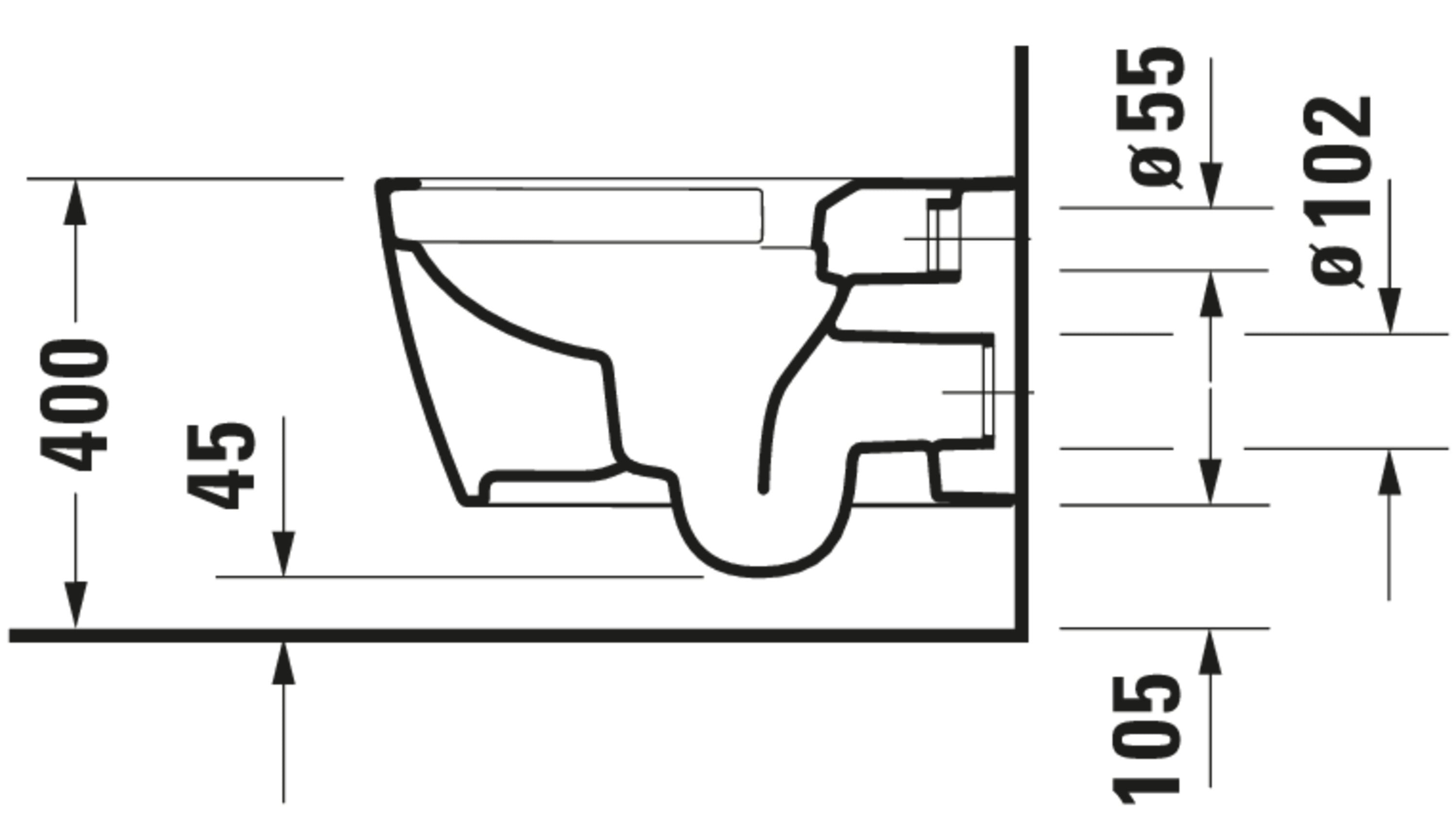 ME by Starck 1.28/0.8 GPF Dual Flush Rimless ADA Compliant Compact Elongated Wall Mounted Toilet in White