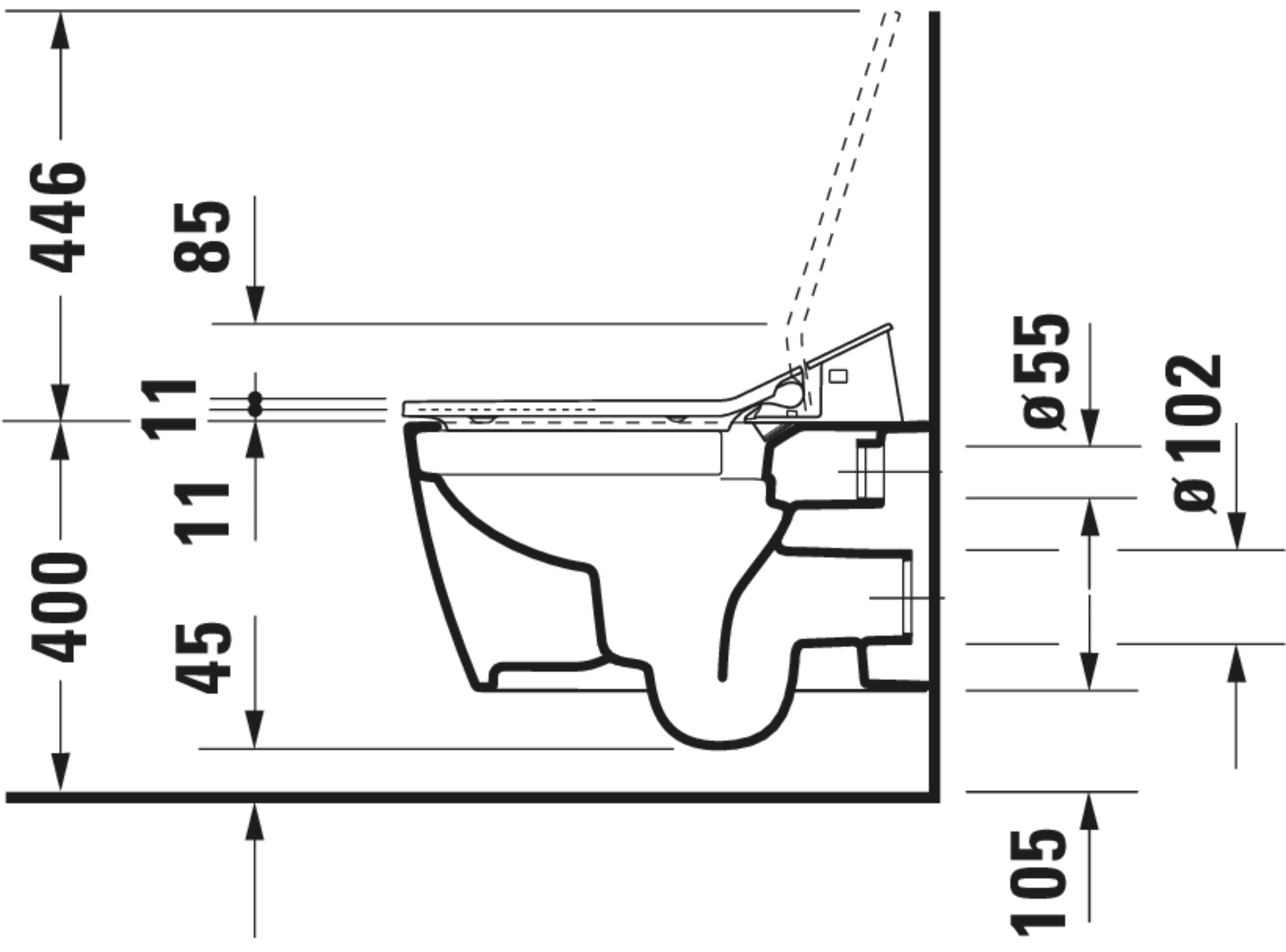 SensoWash Slim Elongated Bidet Toilet Seat in White, with Remote, Concealed Connections