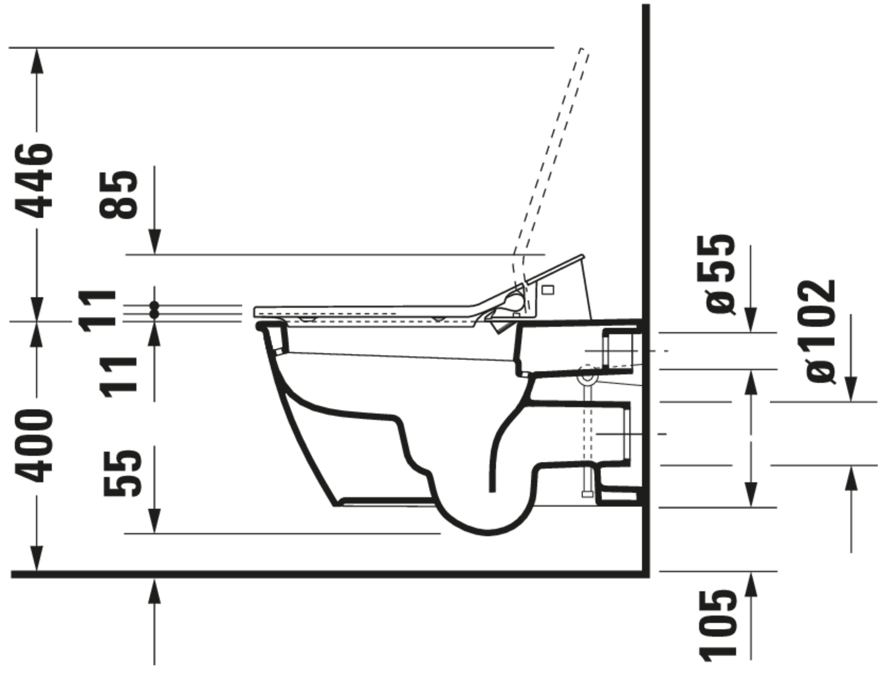 SensoWash Slim Elongated Bidet Toilet Seat in White, with Remote, Concealed Connections