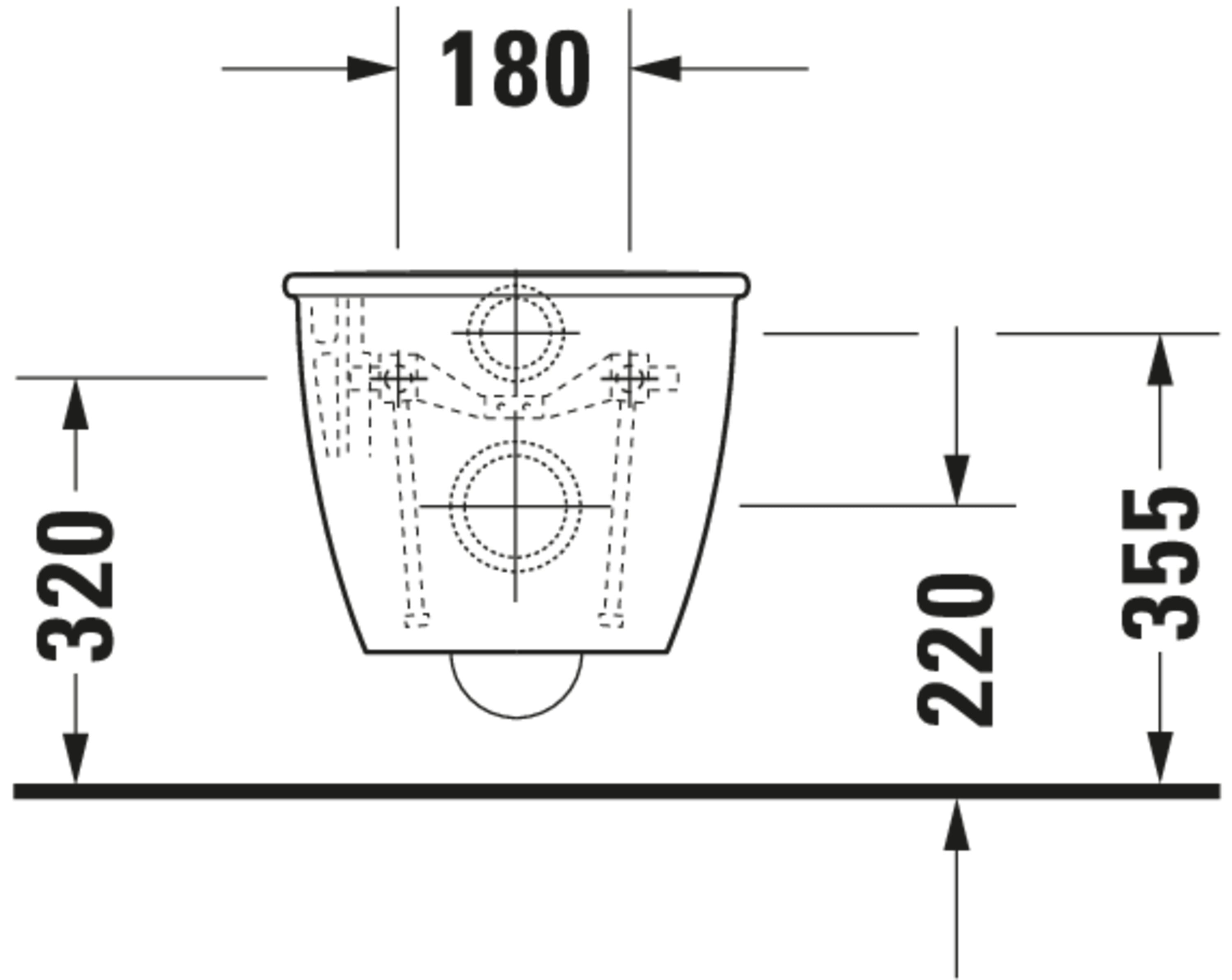 Darling New 1.6/0.8 GPF Dual Flush ADA Compliant Elongated Wall Mounted Toilet in White