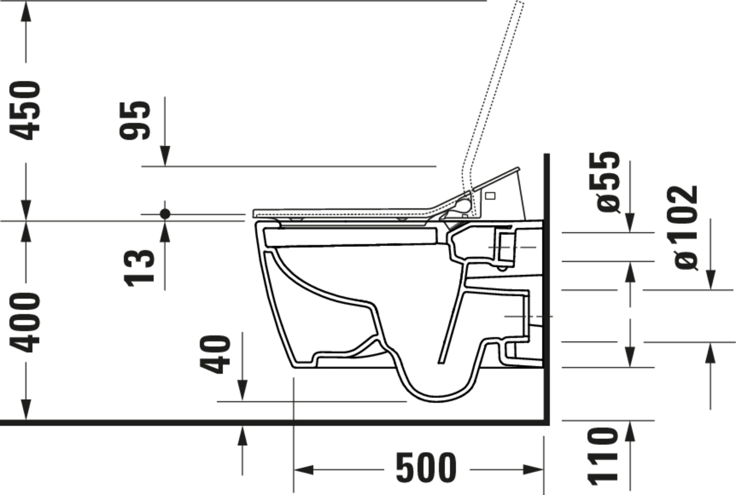 SensoWash Slim Elongated Bidet Toilet Seat in White, with Remote, Concealed Connections