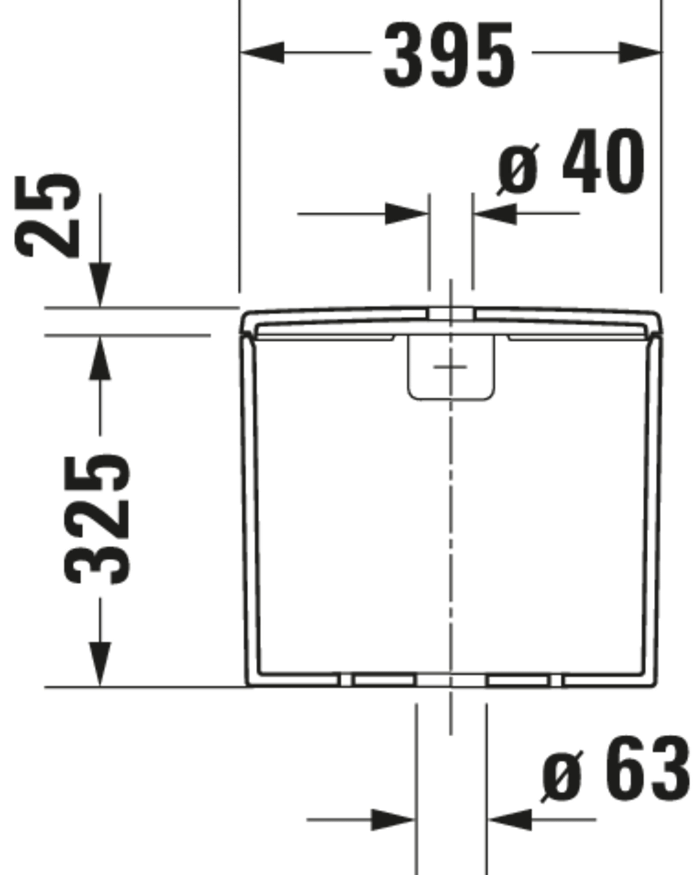ME by Starck 1.6/0.8 GPF Dual Flush Toilet Tank in White with Top Push Button Flush
