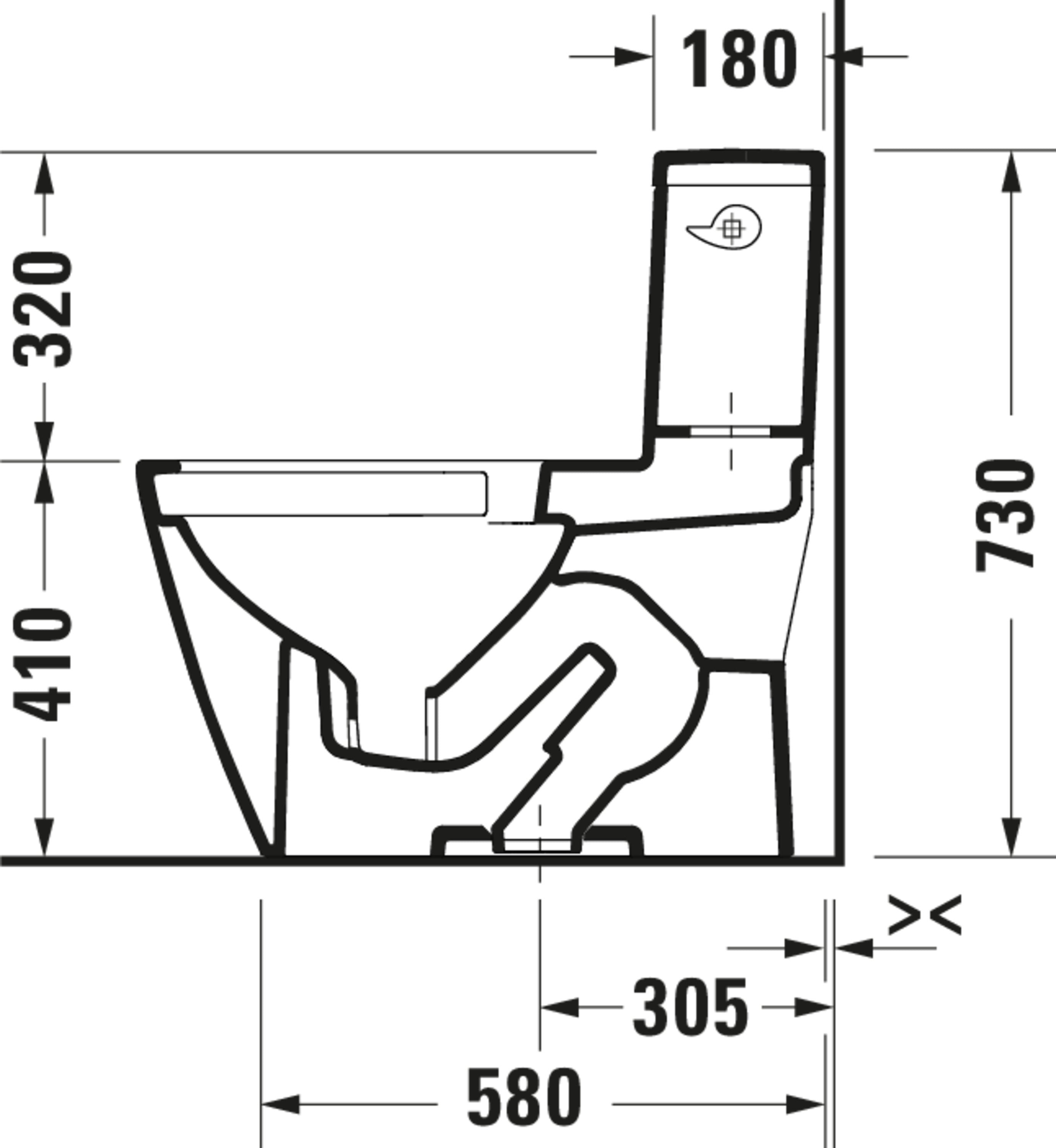 D-Neo 1.28 GPF Single Flush Rimless Elongated ADA Compliant One Piece Toilet in White, Right Lever Flush - Seat Sold Separately