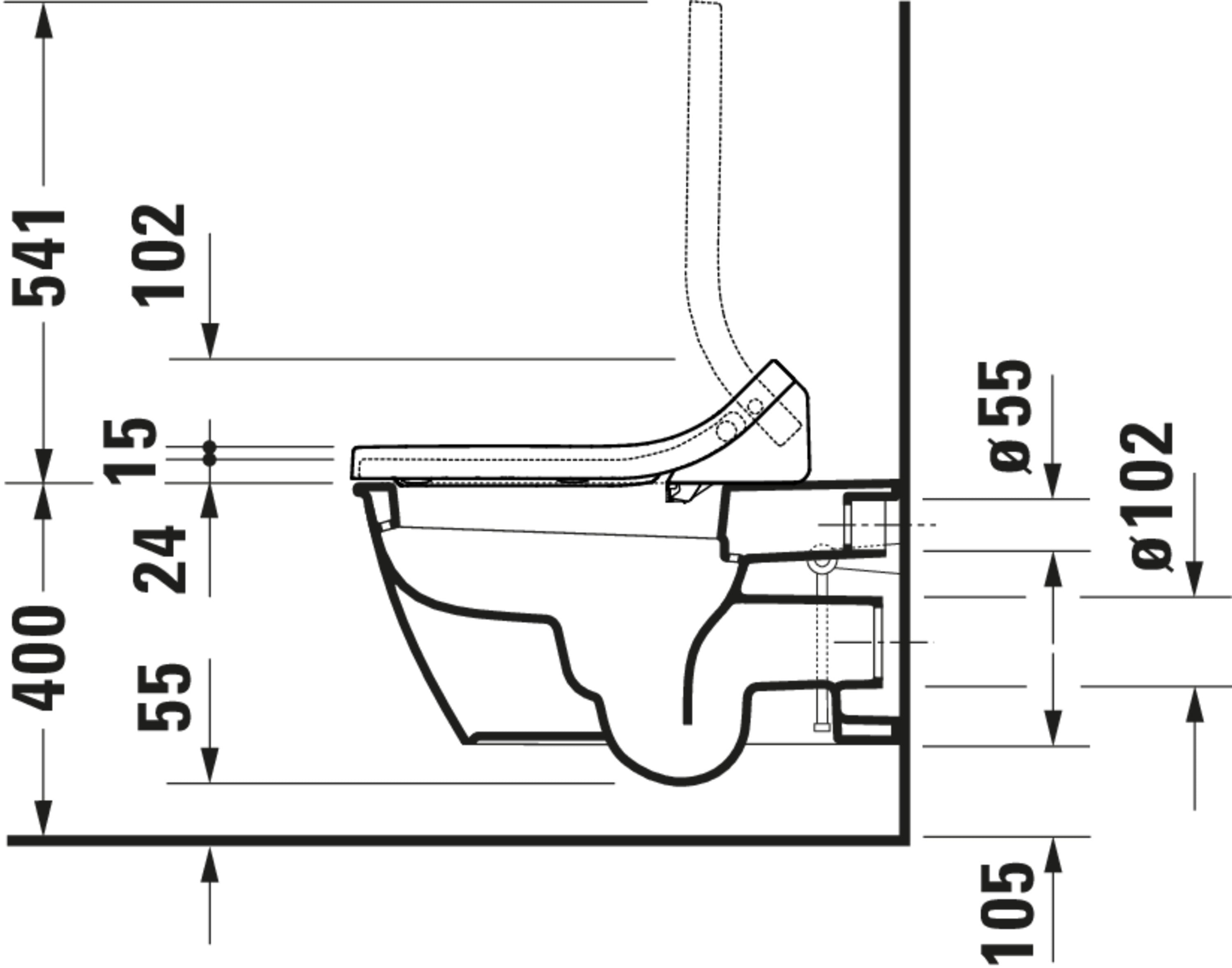 SensoWash Classic Elongated Bidet Toilet Seat in White, with Remote & App Control, Concealed Connections
