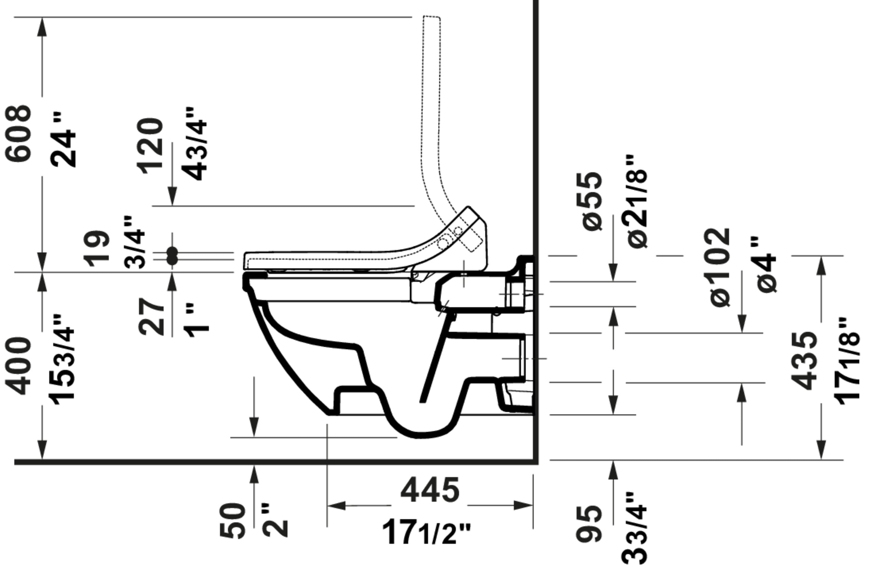 SensoWash Classic Elongated Bidet Toilet Seat in White, with Remote & App Control, Concealed Connections