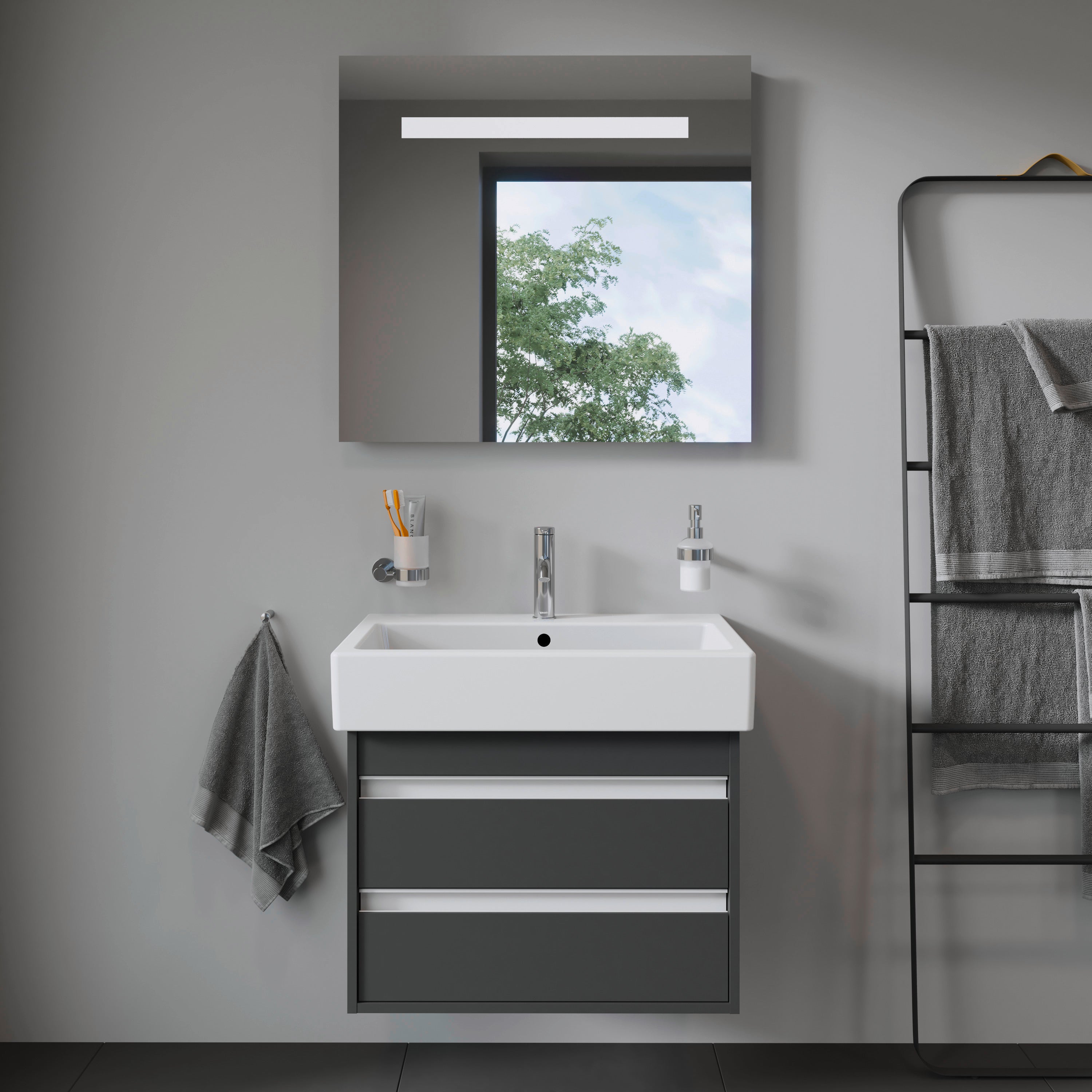 Vero 27 1/2" Rectangular Wall Mounted Sink in White with Single Faucet Hole and with Overflow