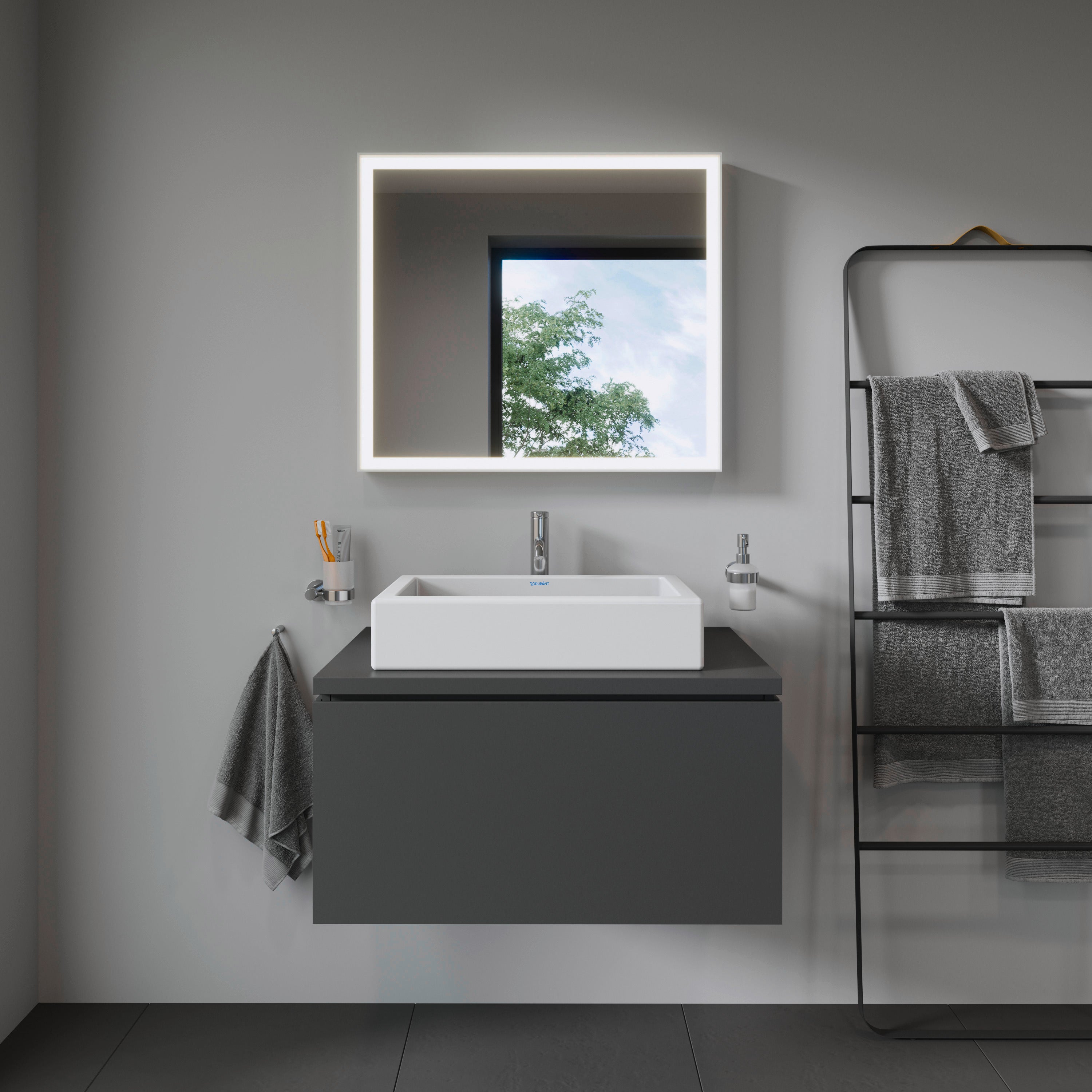 Vero 23 5/8" Rectangular Vessel Sink in White