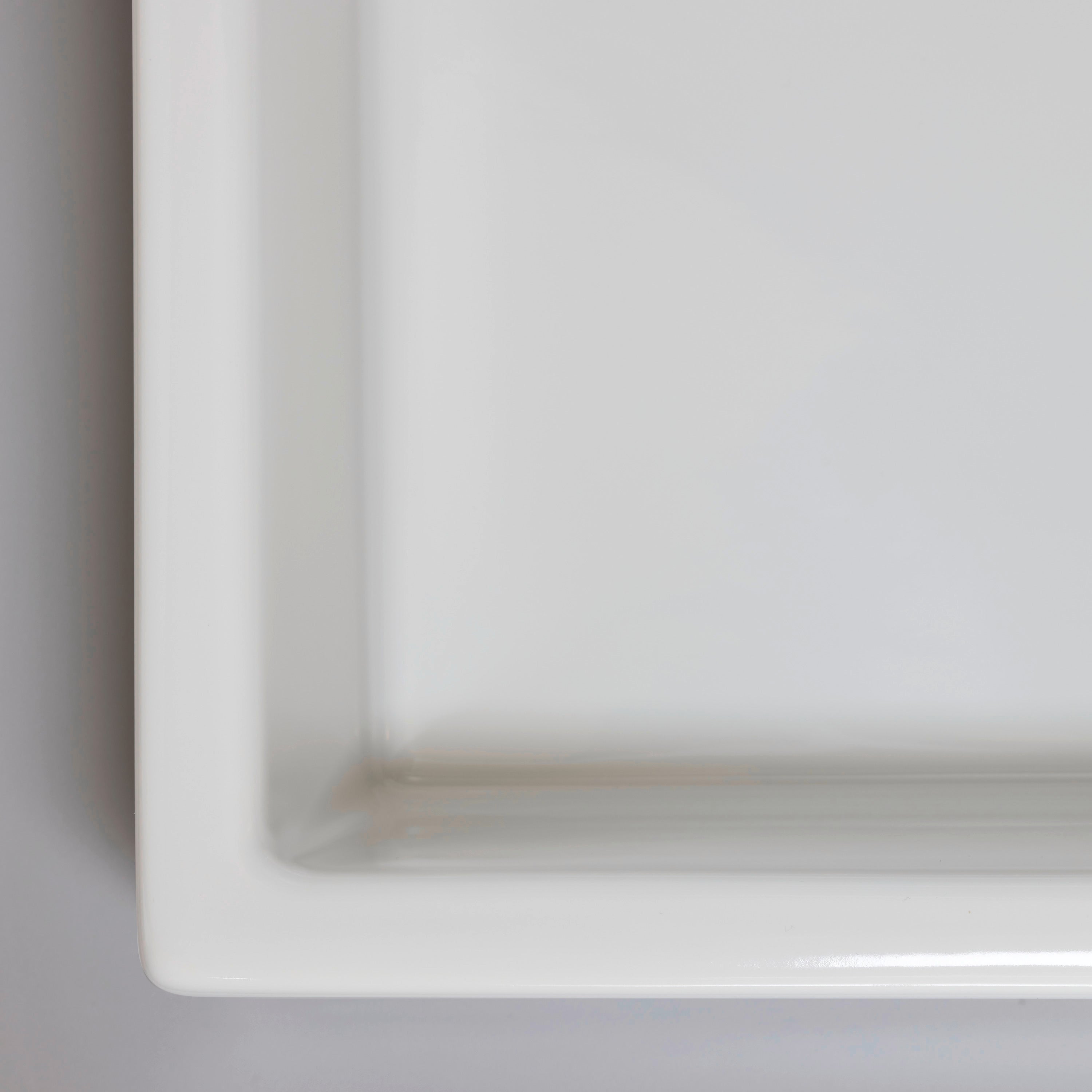 Vero 39 3/8" Rectangular Wall Mounted Sink in White with Two Sets of Single Faucet Holes and with Overflow