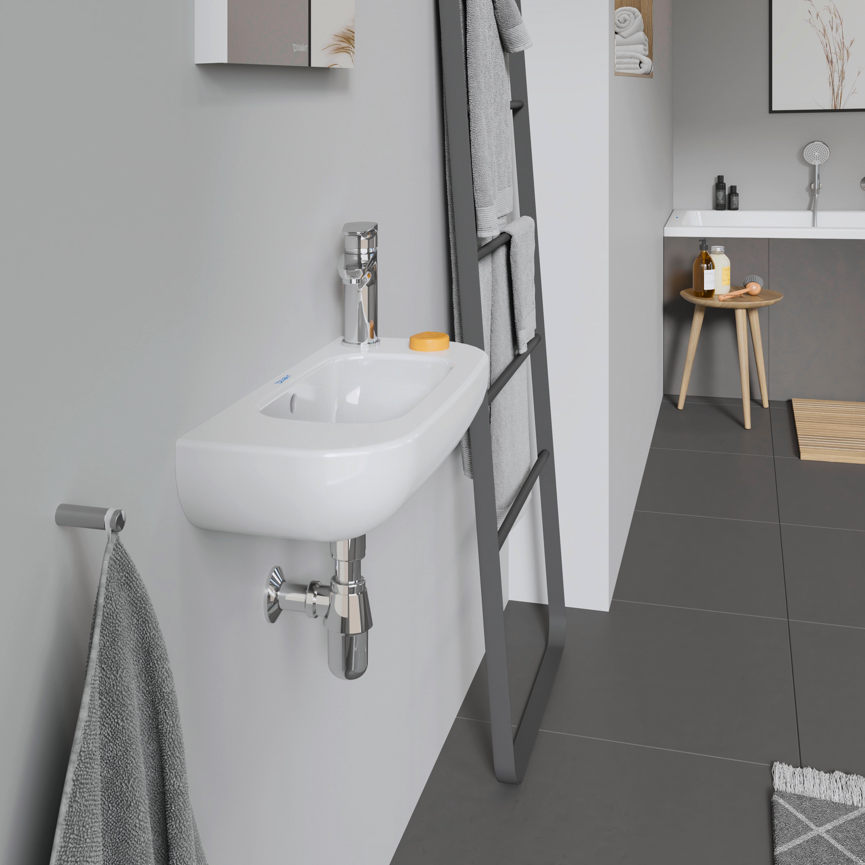 D-Code 19 5/8" Rectangular Wall Mounted Sink in White with Single Faucet Hole and with Overflow