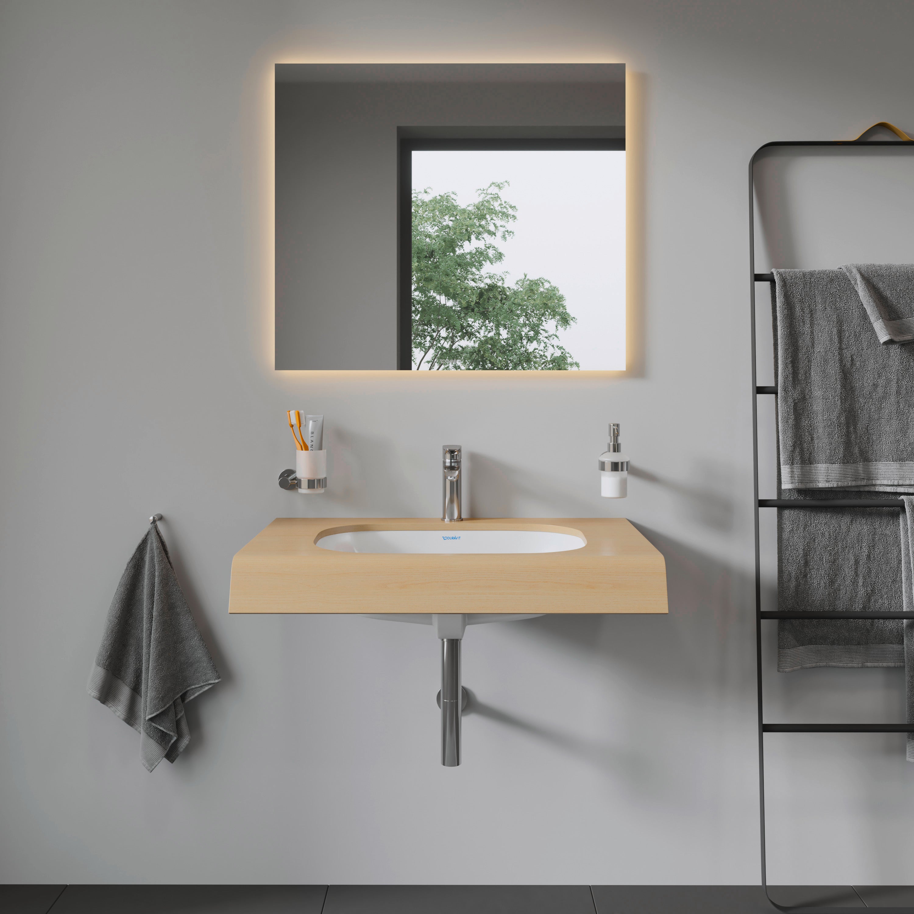 D-Code 22" Rectangular Undermount Sink in White with Overflow