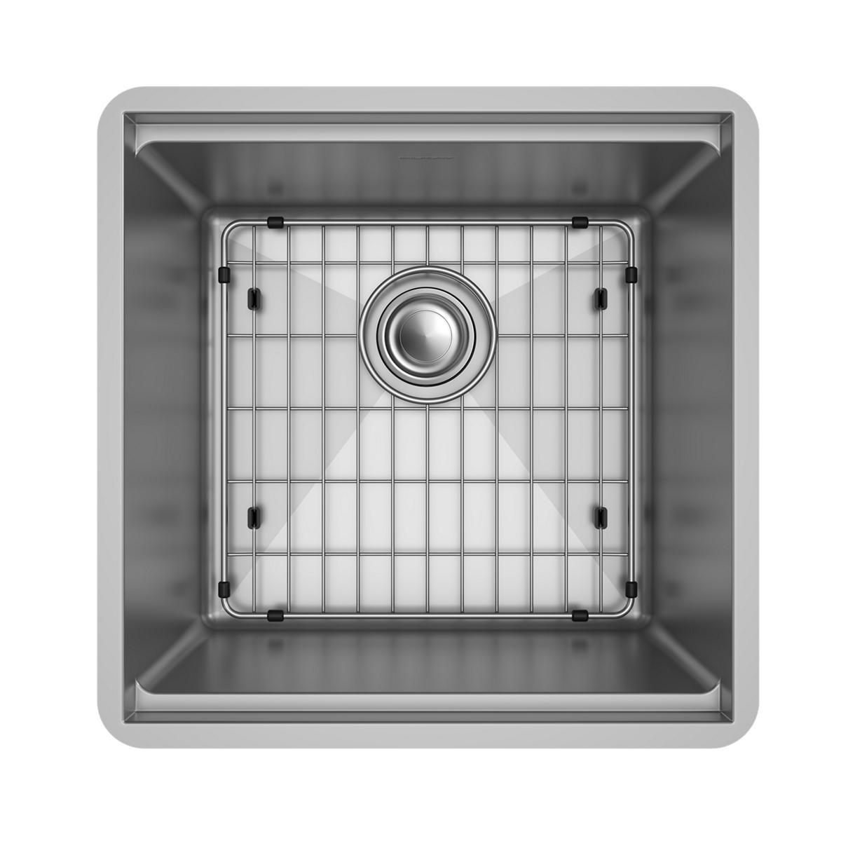 Elkay Crosstown 19" Rectangle Stainless Steel Workstation Bar/Prep Sink with Accessories, Polished Satin, 18 Gauge, ECTRU17169W