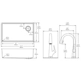 Elkay Crosstown 32" Undermount Stainless Steel Kitchen Sink Kit with Faucet, Single Bowl 18 Gauge, ECTRU30179RTFLC