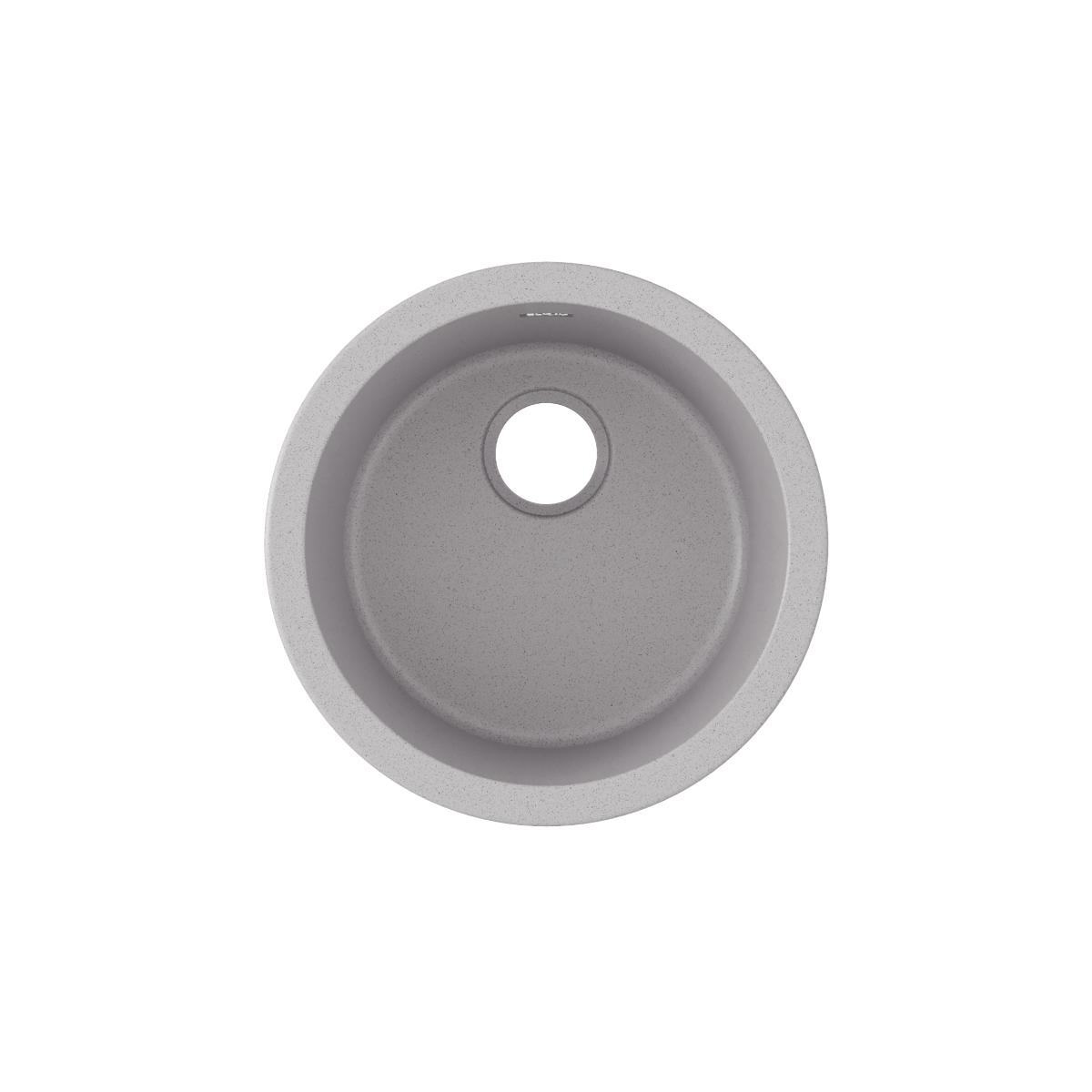 Elkay Quartz Classic 18" Dual Mount Quartz Kitchen Sink, Single Bowl, Greystone, ELG16FBGS0