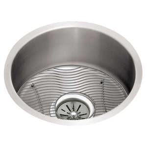 Alternate Image for Elkay Lustertone Classic 14" Undermount Stainless Steel ADA Kitchen Sink Kit, Lustrous Satin, 18 Gauge, ELUH12FBDBG