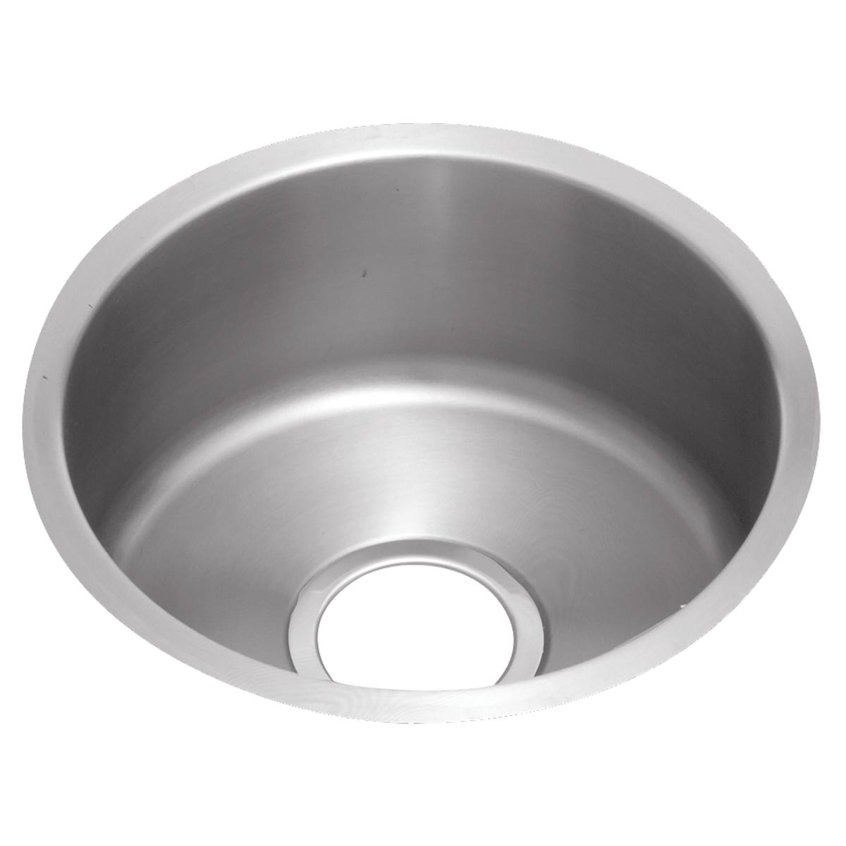 Elkay Lustertone Classic 14" Undermount Stainless Steel ADA Kitchen Sink Kit, Lustrous Satin, 18 Gauge, ELUH12FBDBG