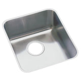 Elkay Lustertone Classic 16" Undermount Stainless Steel Kitchen Sink Kit, Lustrous Satin, 18 Gauge, ELUH1316DBG