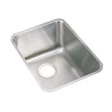 Elkay Lustertone Classic 17" Undermount Stainless Steel Kitchen Sink Kit, Lustrous Satin, 18 Gauge, ELUH141810DBG