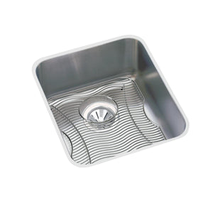 Alternate Image for Elkay Lustertone Classic 19" Undermount Stainless Steel Kitchen Sink Kit, Lustrous Satin, 18 Gauge, ELUH1616DBG