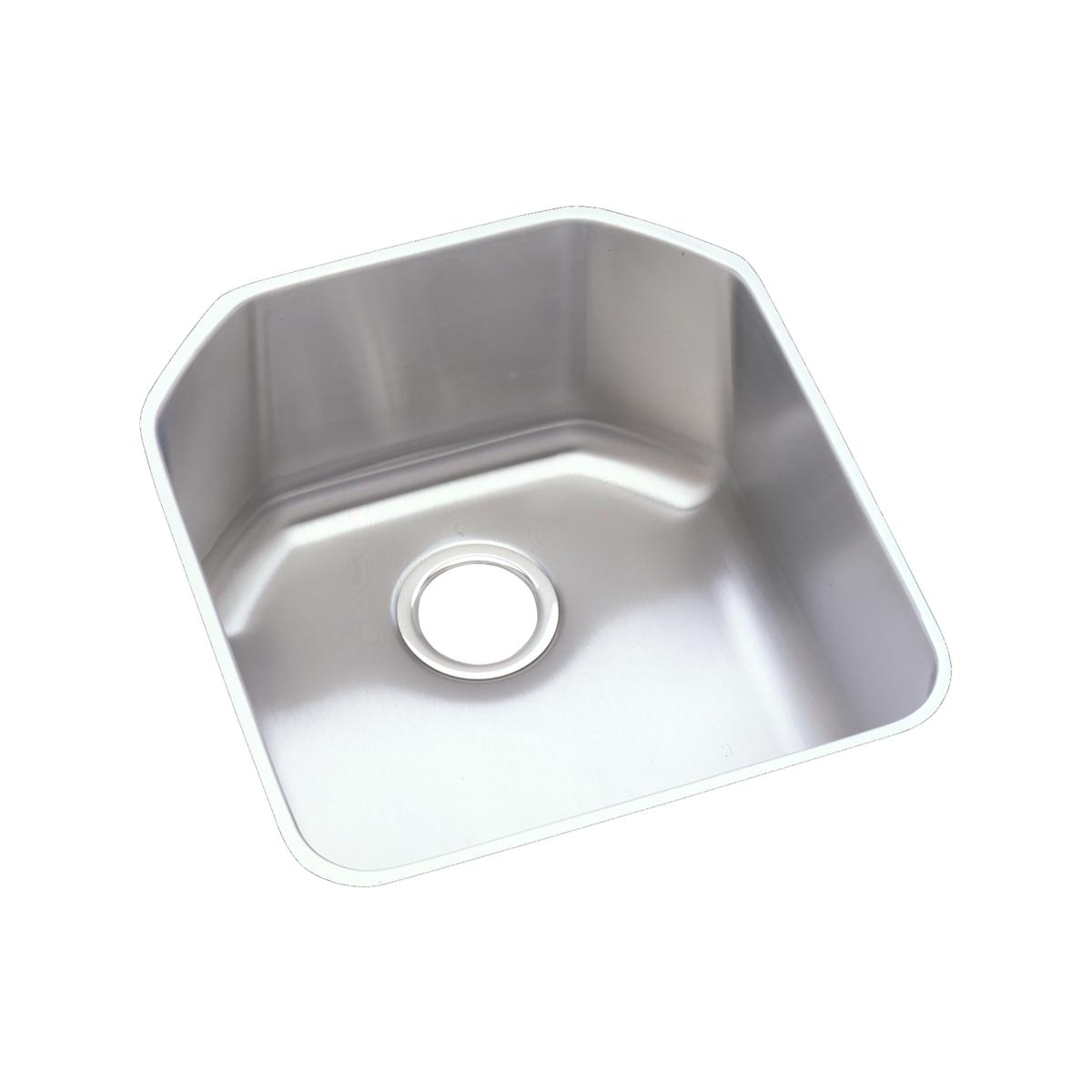 Elkay Lustertone Classic 19" Undermount Stainless Steel Kitchen Sink, Lustrous Satin, 18 Gauge, ELUH1618