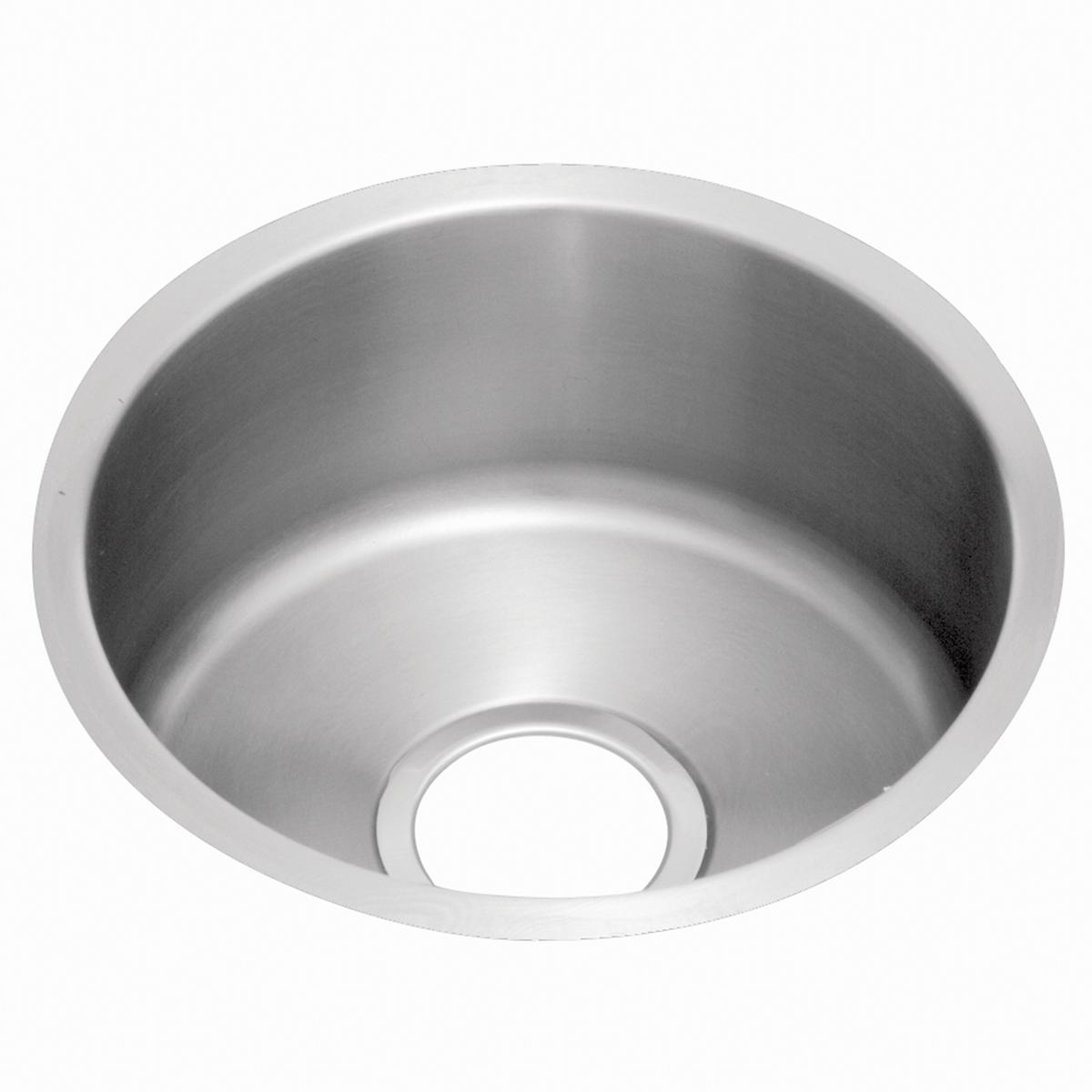 Elkay Lustertone Classic 18" Undermount Stainless Steel Kitchen Sink Kit, Lustrous Satin, 18 Gauge, ELUH16FBDBG