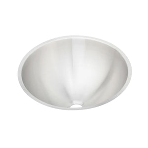 Alternate Image for Elkay Asana 18" Round Undermount Stainless Steel Bathroom Sink, Lustrous Satin, 18 Gauge, ELUH16