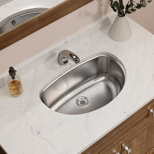 Alternate Image for Elkay Asana 20" Stainless Steel Bathroom Sink, Lustrous Satin, ELUH1811