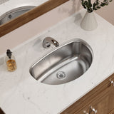 Elkay Asana 20" Stainless Steel Bathroom Sink, Lustrous Satin, ELUH1811