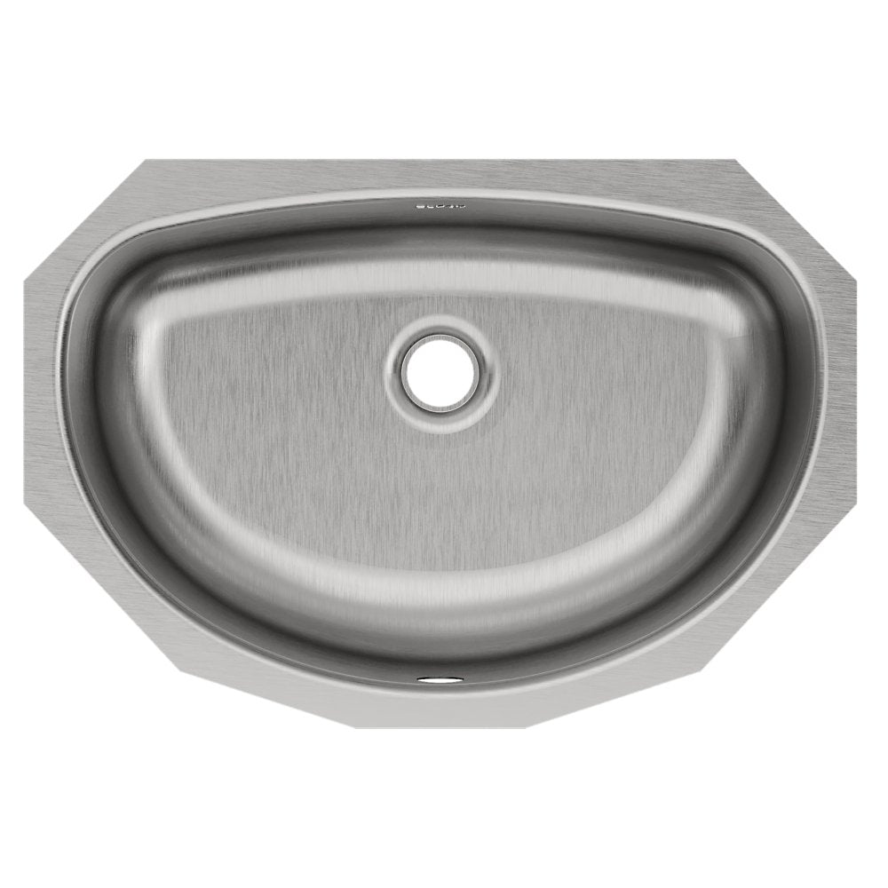 Elkay Asana 20" Stainless Steel Bathroom Sink, Lustrous Satin, ELUH1811
