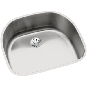 Alternate Image for Elkay Lustertone Classic 24" Undermount Stainless Steel Kitchen Sink, Lustrous Satin, 18 Gauge, ELUH2118PD