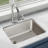 Elkay Lustertone Classic 26" Undermount Stainless Steel Kitchen Sink, Lustrous Satin, 18 Gauge, ELUH231710L